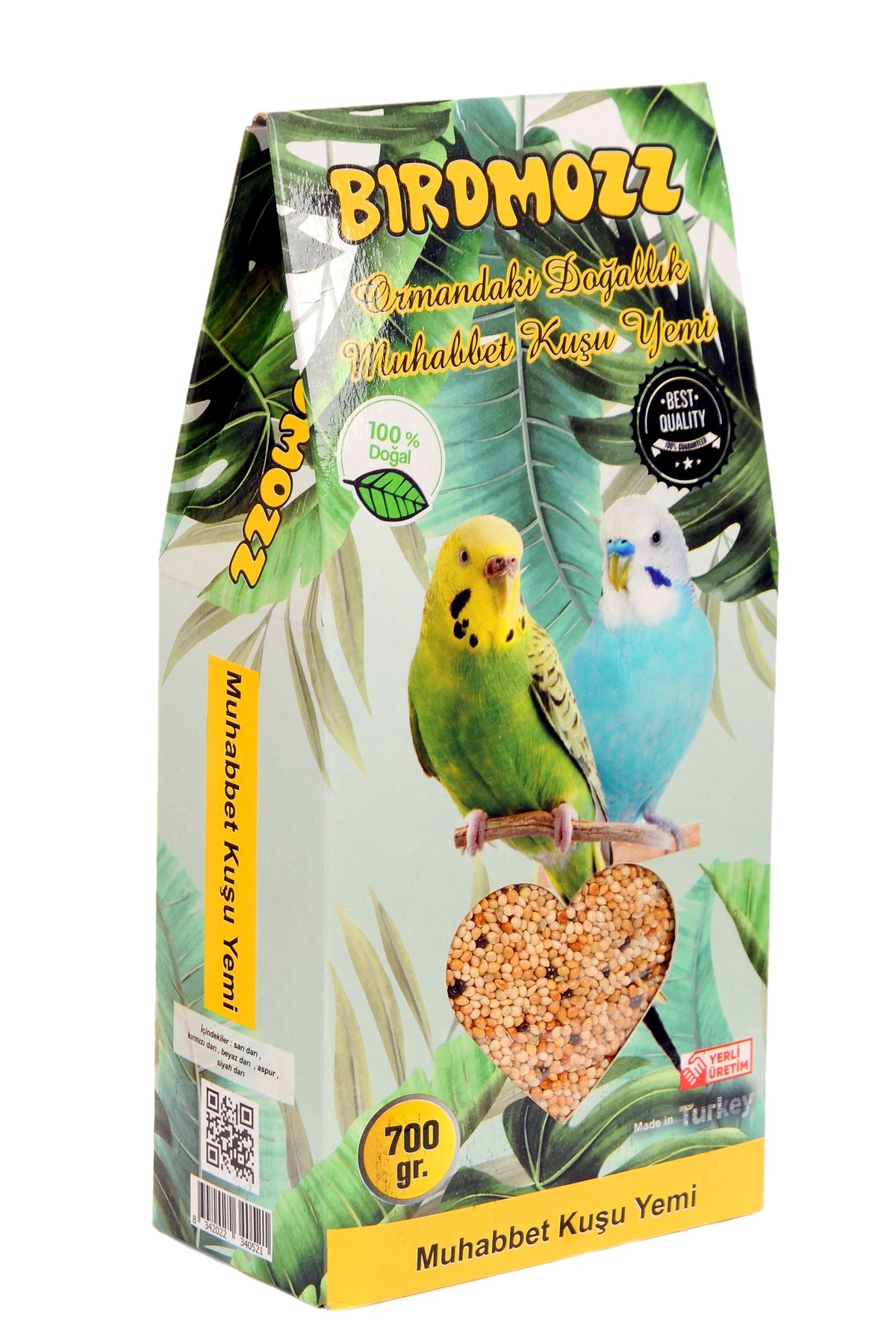 BirdMozz Premium Vitaminli Lüx Karışım Muhabbet Kuşu Yemi 700 gr