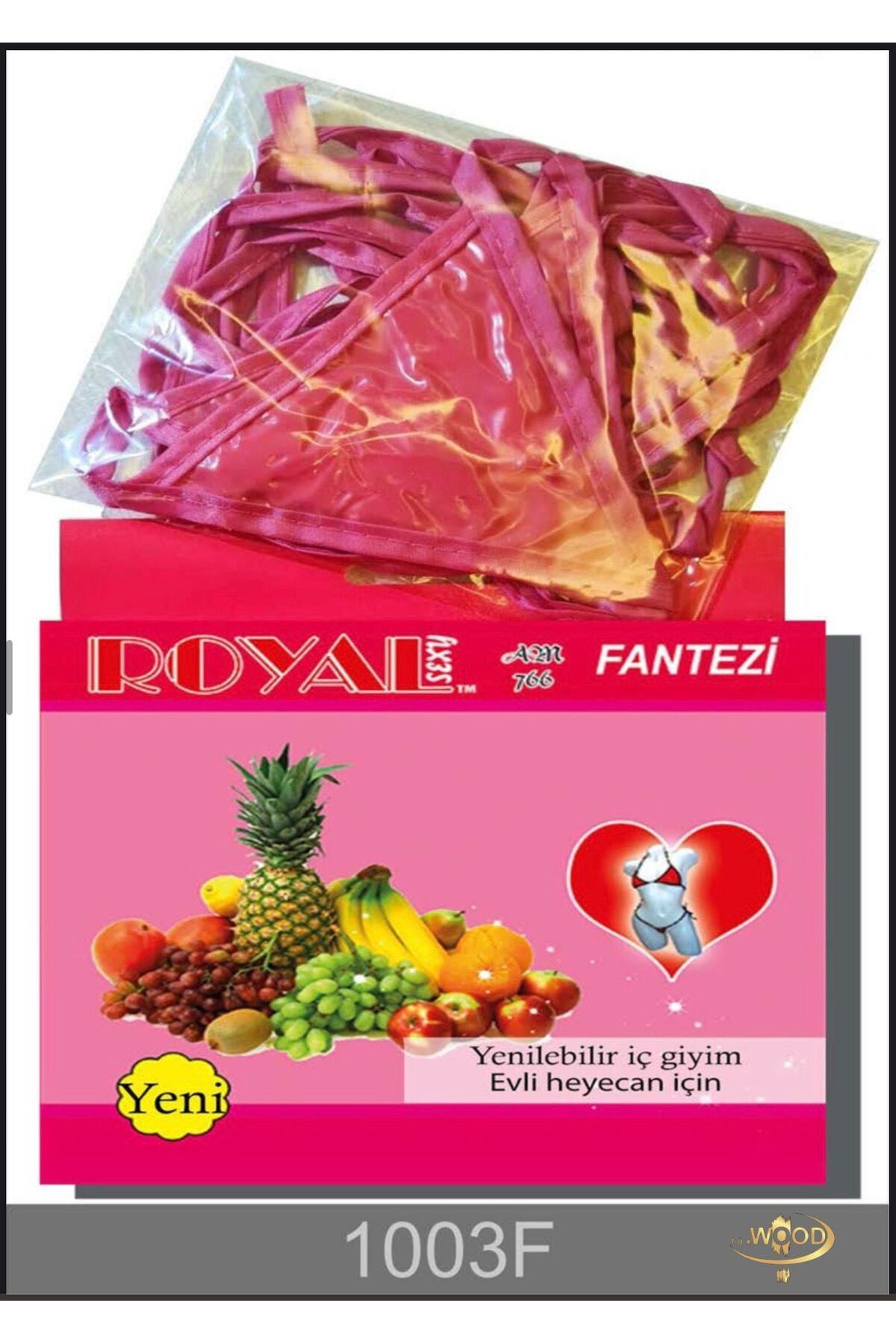 Lüx Wood kadın Meyve Aromalı Yemek Seti