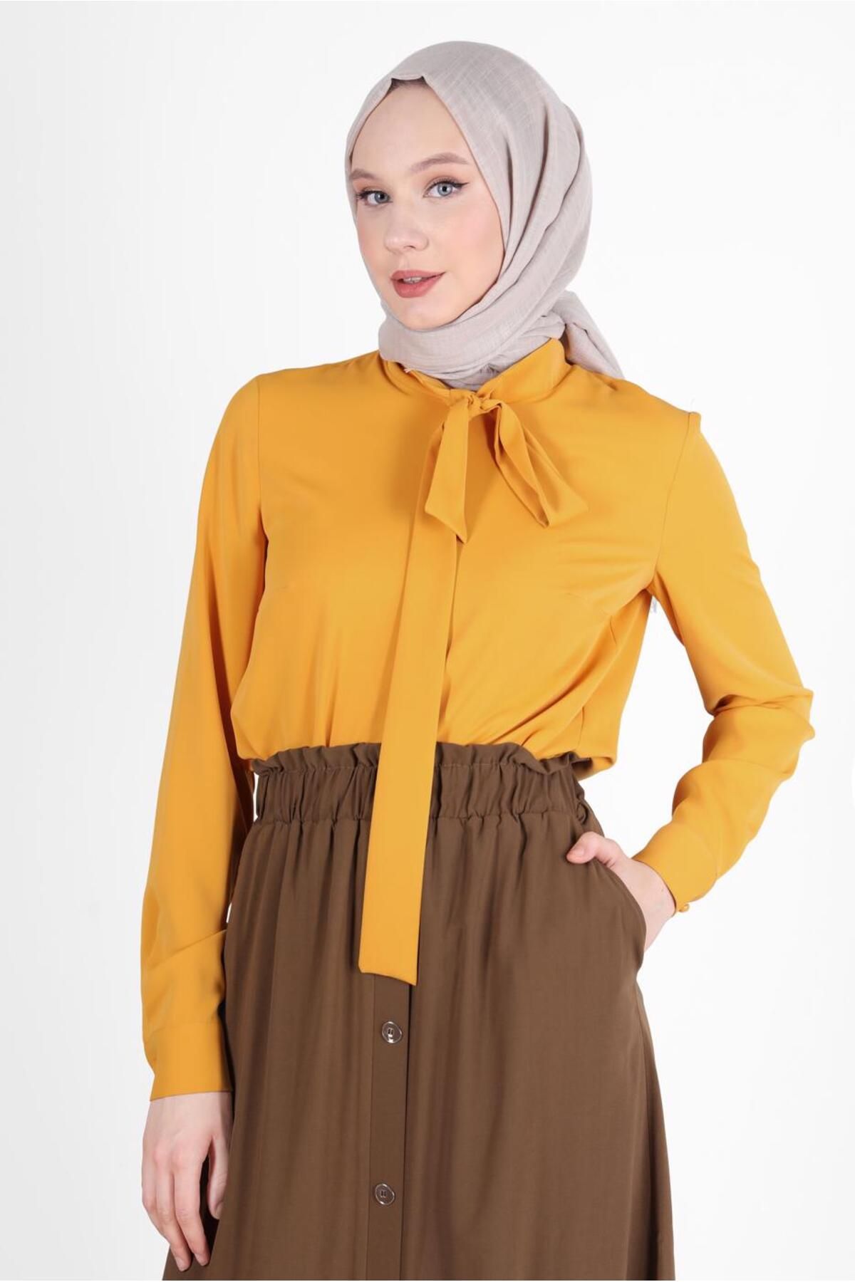تونیک با جزئیات کراوات روی یقه 42628 Alvina