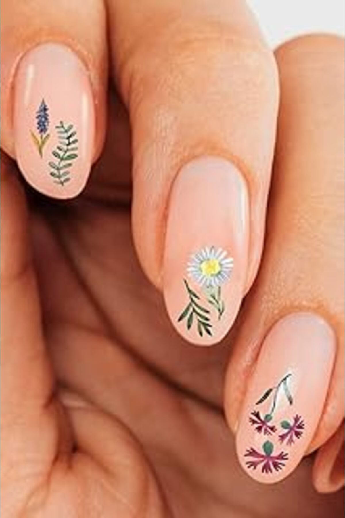 Karachil Artikel Çiçekler Tırnak Dövmesi, Tırnak Tattoo, Nail Art, Tırnak Sticker