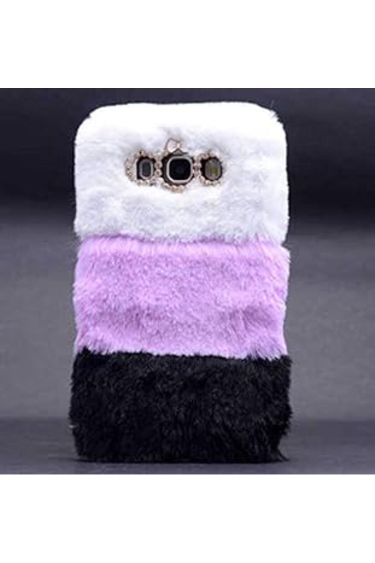 Mu Art Galaxy J7 2016 Uyumlu Tüylü Yumuşak Pelus Kılıf (Çok Renkli)