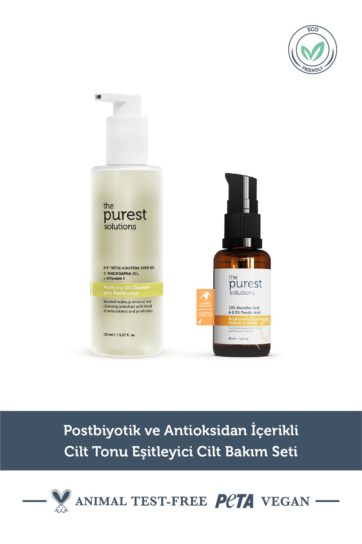 The Purest Solutions Σετ Περιποίησης Δέρματος Με Καθαρισμό & Φωτεινότητα Για Όλους Τους Τύπους Δέρματος - One Size