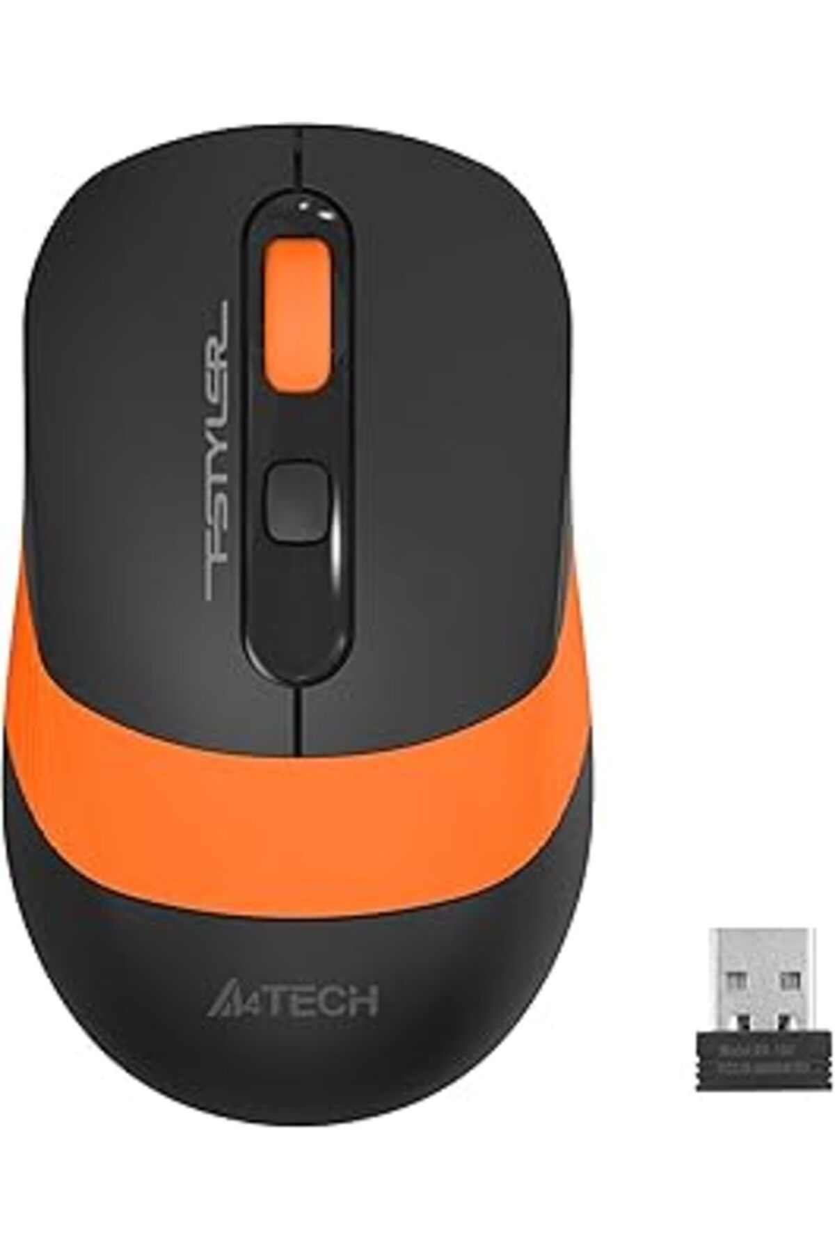 Karachil A4Tech Fg10 Nano Kablosuz Optik 2000 Dpi Mouse, 4 Yönlü Scroll, Siyah Turuncu