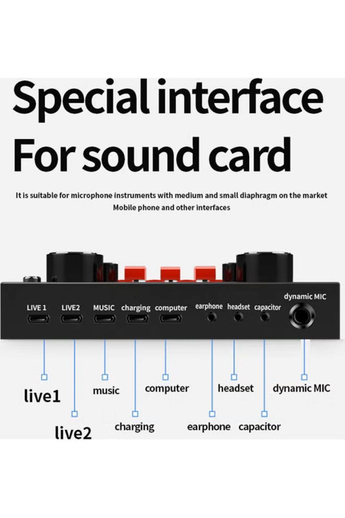 COOYA-Studio Recording and Broadcasting Microphone Set, High Signal-to-Noise Ratio, Black 5