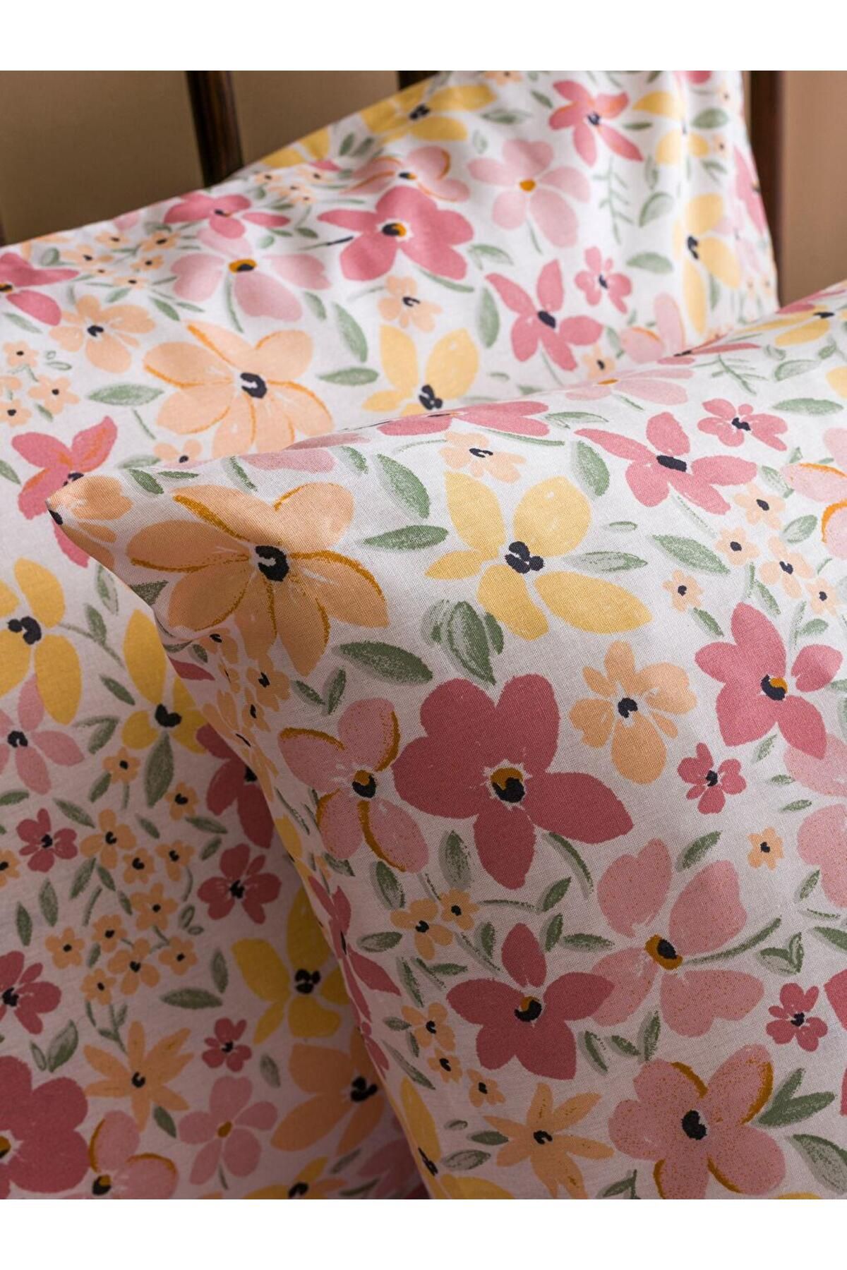 LC Waikiki-Lcw Home Floral Patterned Double Duvet Cover Set 4