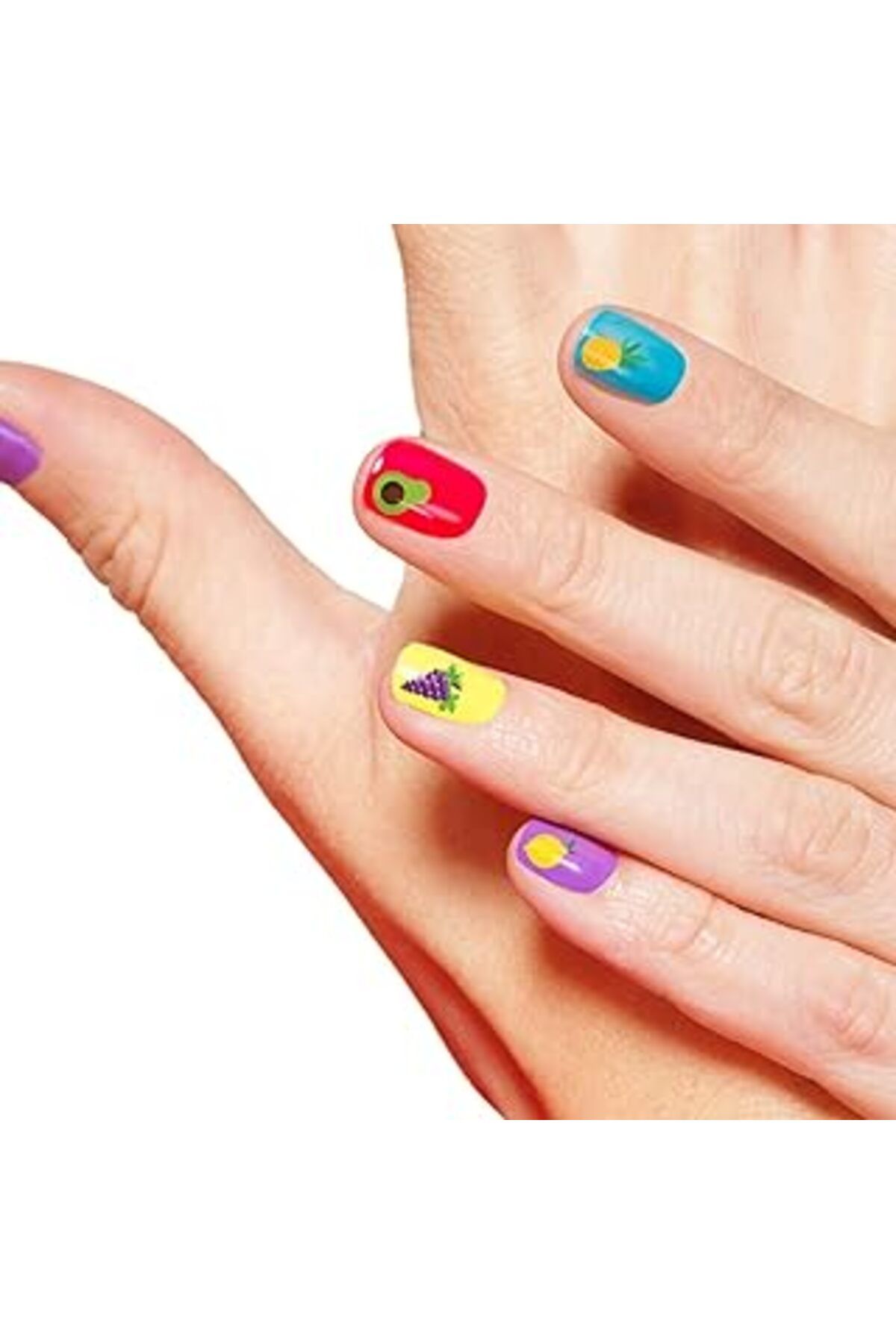 Karachil Artikel Meyveler Tırnak Dövmesi, Tırnak Tattoo, Nail Art, Tırnak Sticker