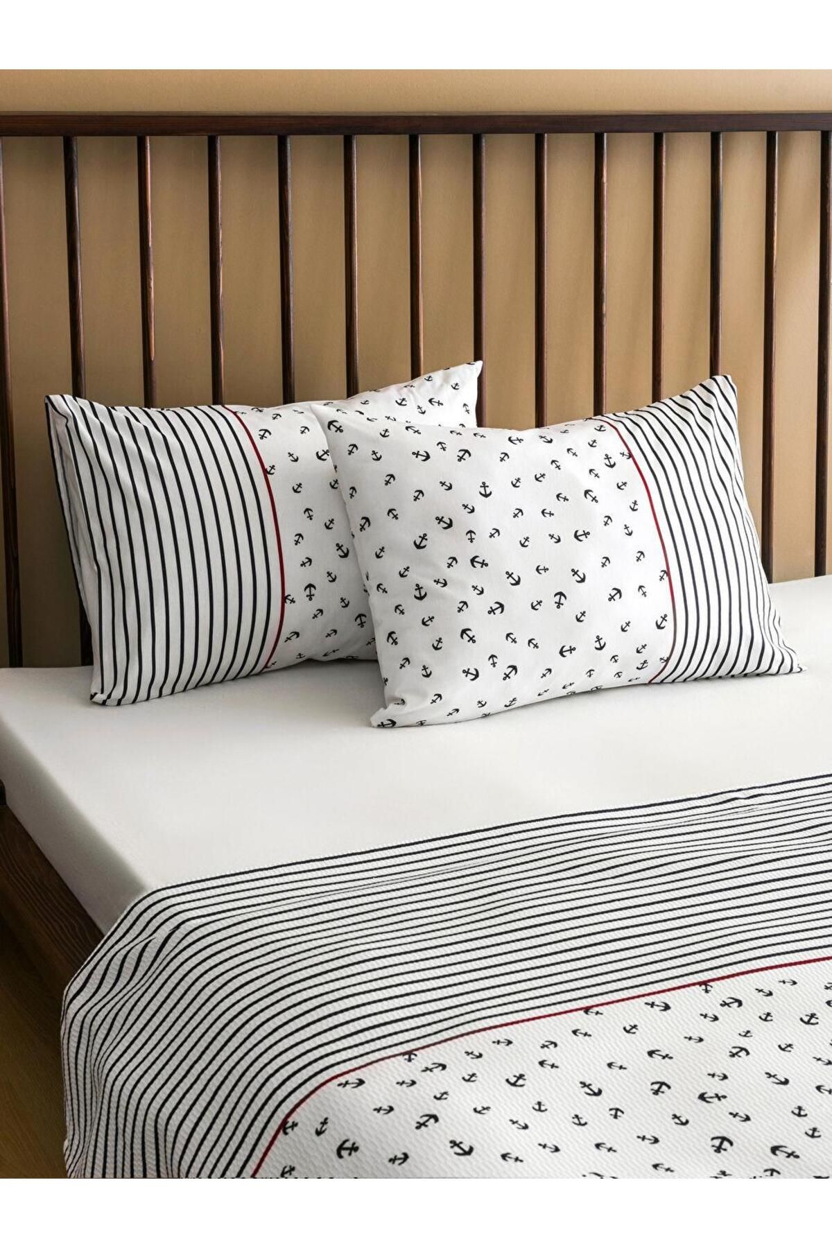 LC Waikiki-Lcw Home Mixed Anchor Patterned Double Pique Set 3