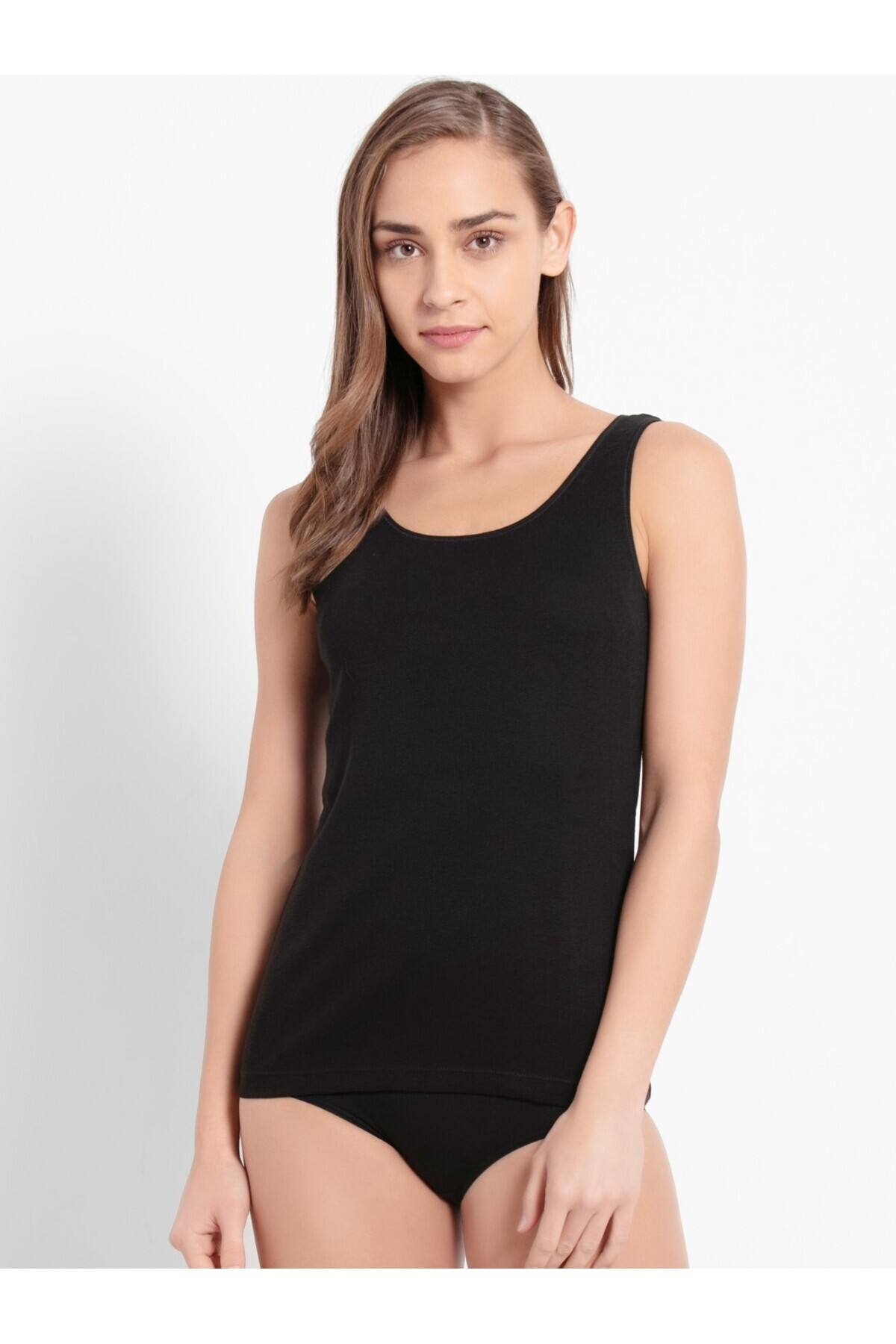JOCKEY-Comfies Tank Top 1535-0110-BLACK 2