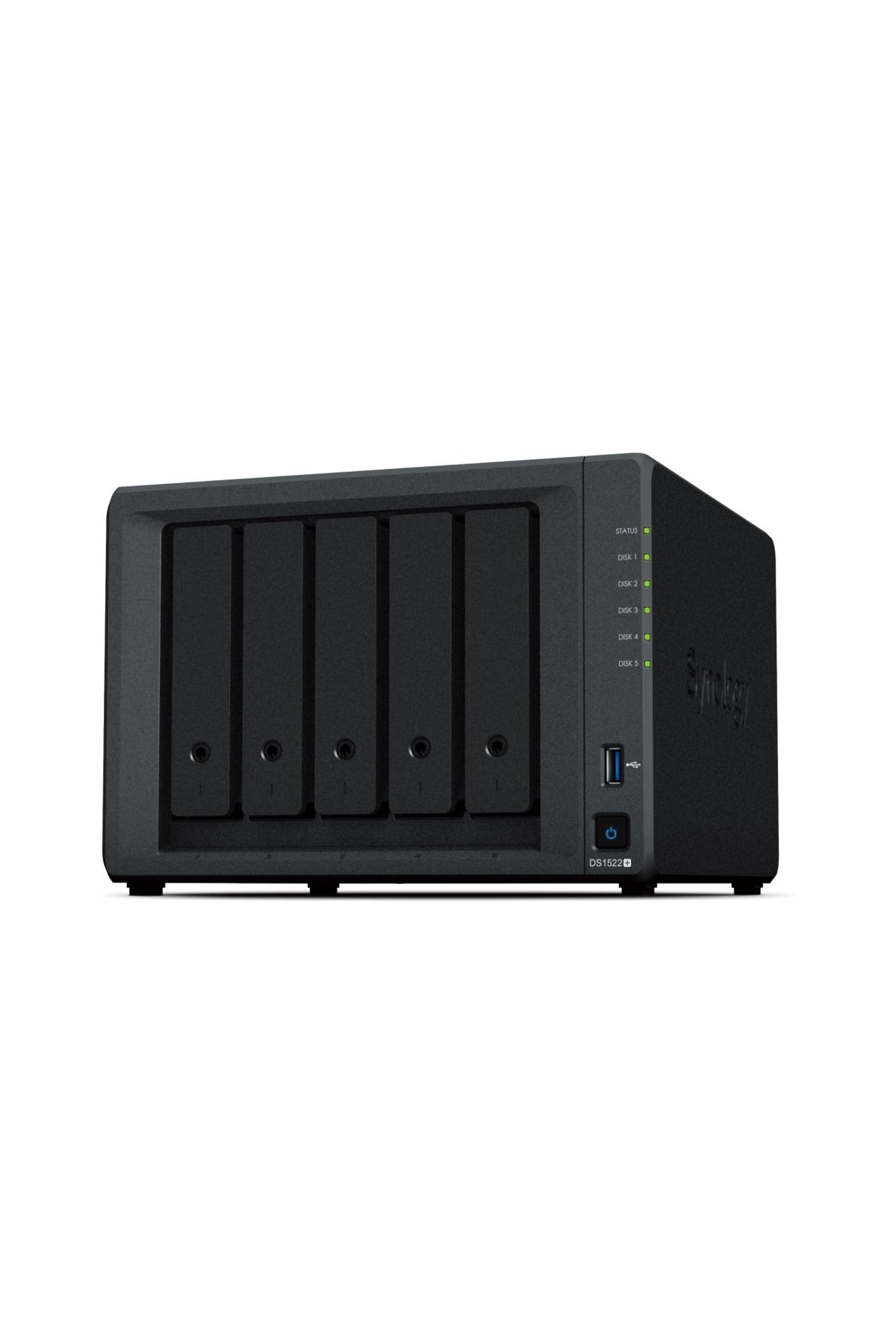 SYNOLOGY-Synology DiskStation DS1522+ 5-Bay NAS Enclosure, Diskless, AMD Ryzen, DDR4 ECC Memory 1