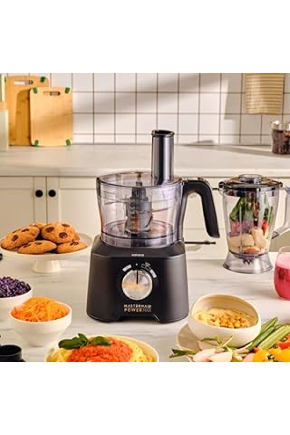Pazarcan Karaca Mastermaid Power Max 11 In 1 Set Matte Black-silver