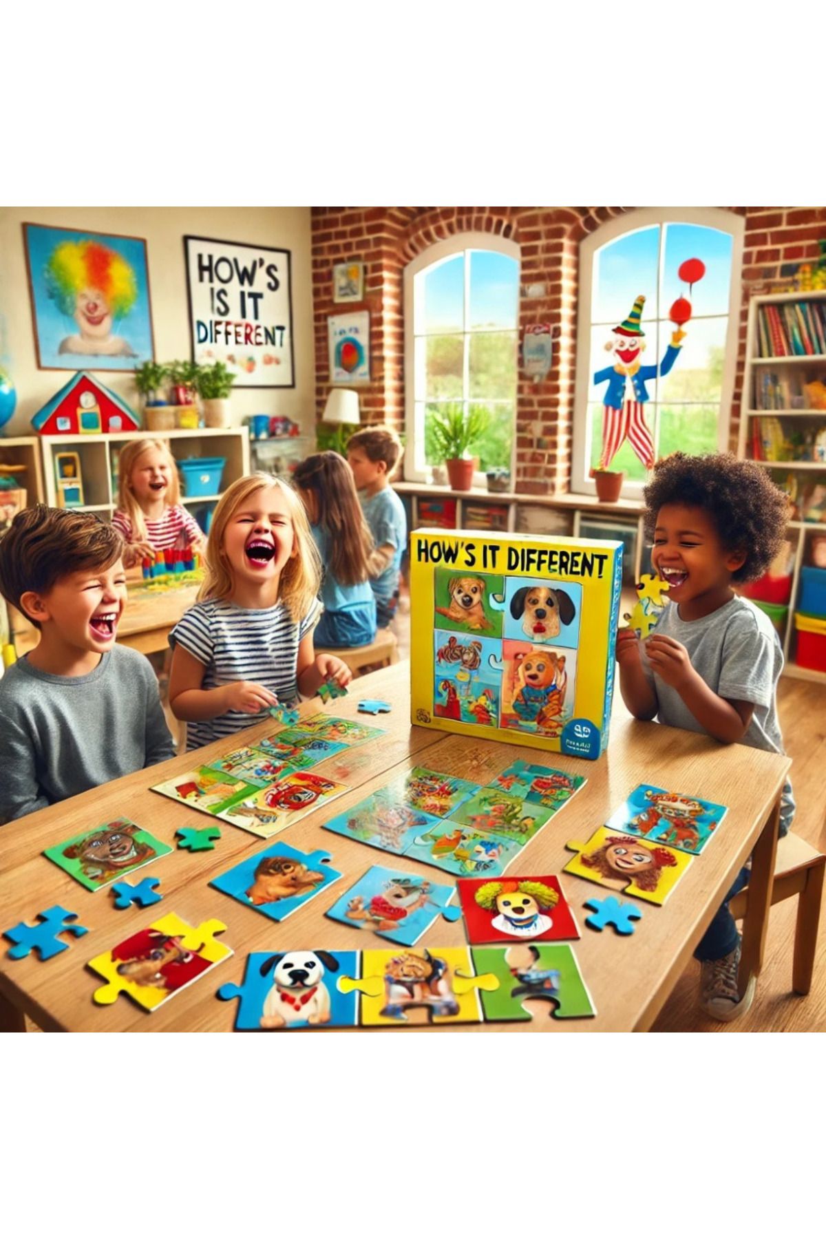 Smart-How's It Different? Puzzle - 12 Self-Correcting Sets of 4 Pictures, Educational Game for Kids to Bui 2