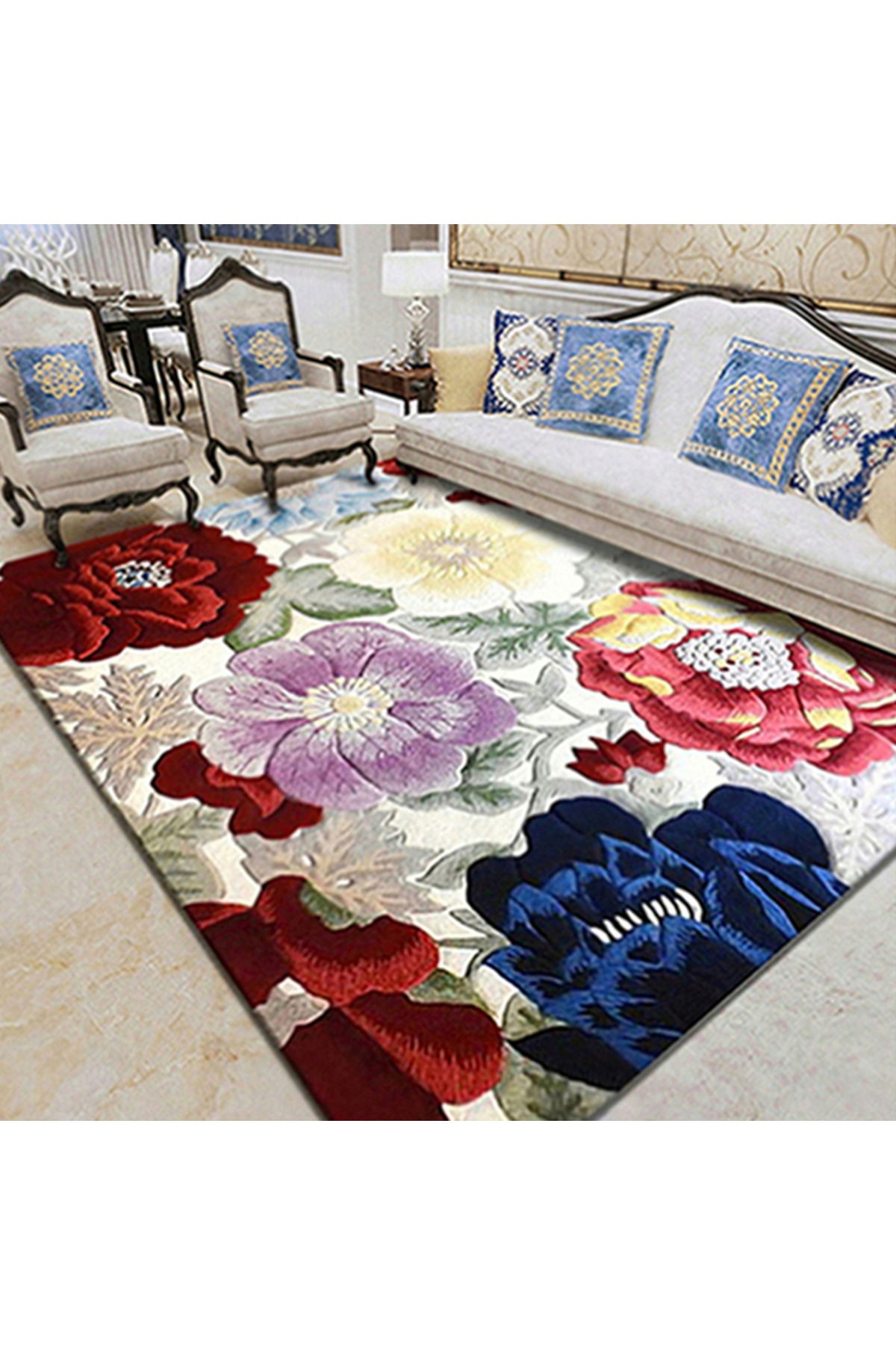 sharpdo-Soft Indoor Large Modern Area Rugs Shaggy Patterned Fluffy Carpets Suitable 1