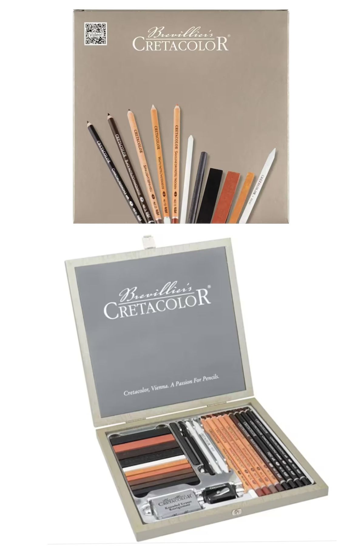 GLANCE-Cretacolor Passion Box Pencil and Drawing Set 25 Li 25X35 15 Sheets Technical Drawing Set 2