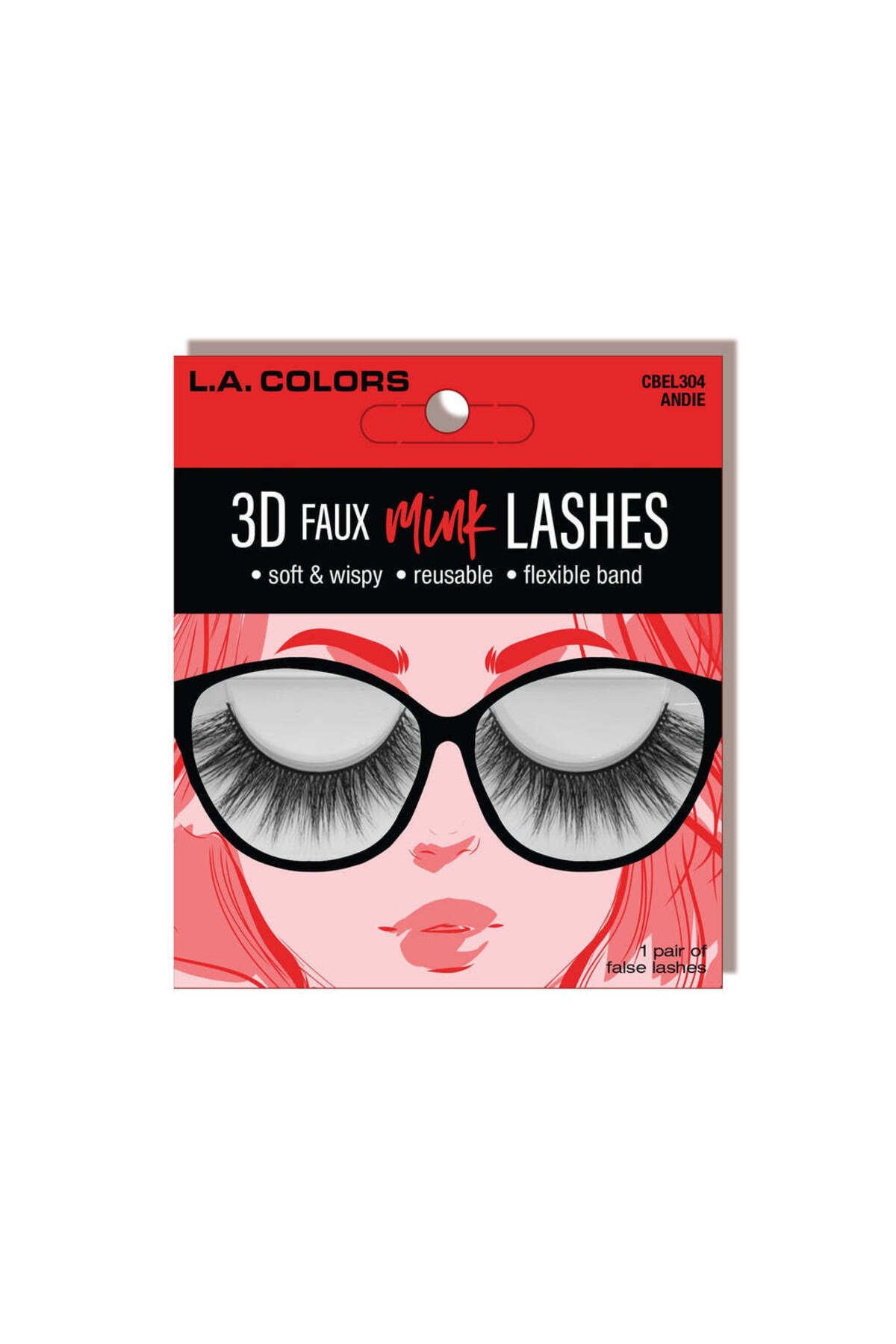 L.A Colors-3D Faux Mink Lashes - CBEL304 1