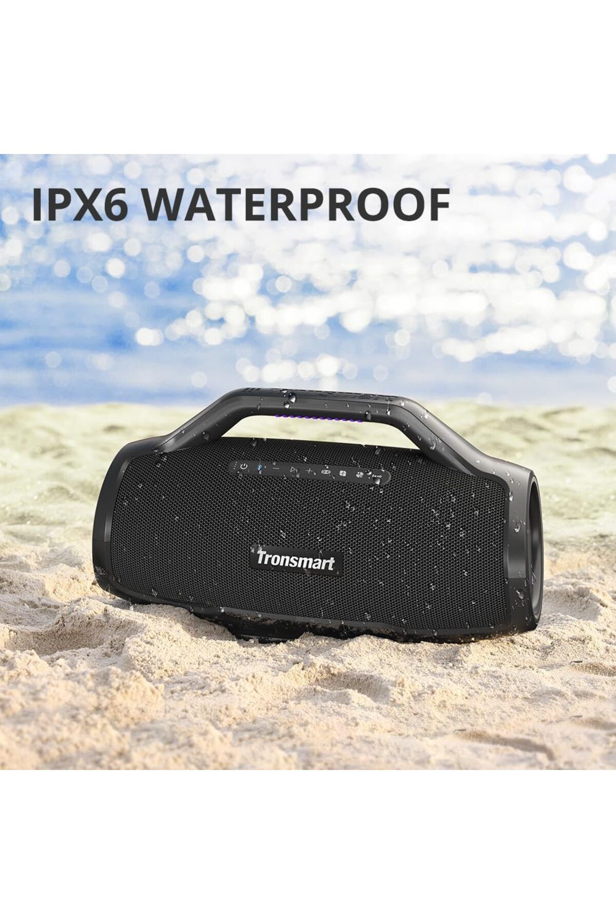 Tronsmart-Tronsmart Bang Max Portable Bluetooth Speaker, 130W Powerful Loud Speaker with Deep Bass Black 6