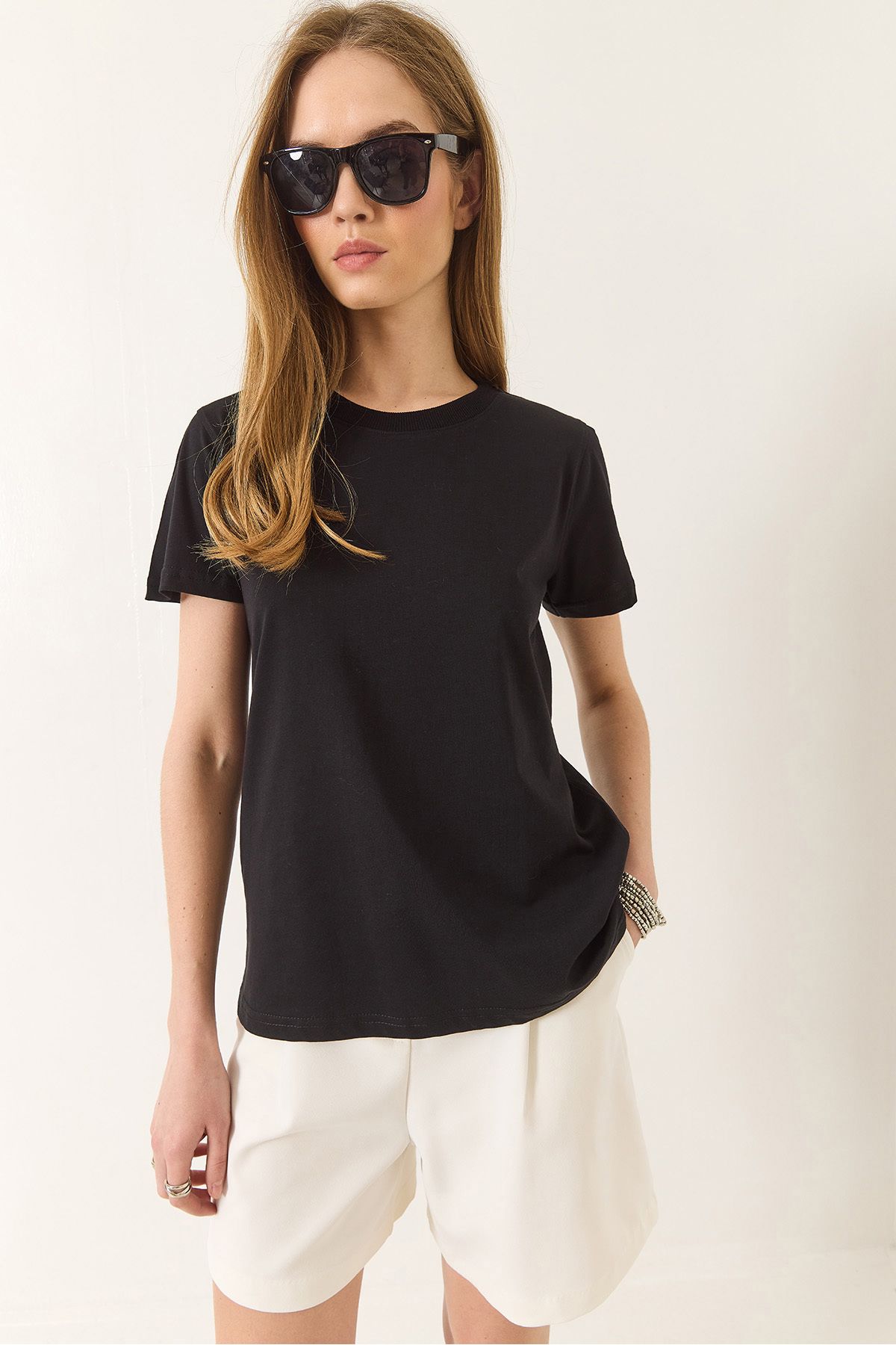 Bianco Lucci-100% Organic Cotton Women's Comfort Fit T-Shirt 60602049 2