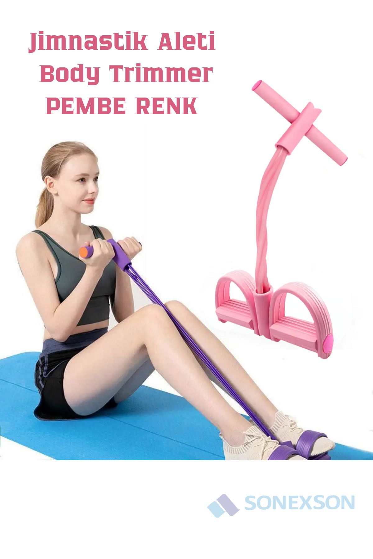 Body Trimmer Mekik Çekme Aleti Evde Spor Lastikli Egzersiz Lastiği