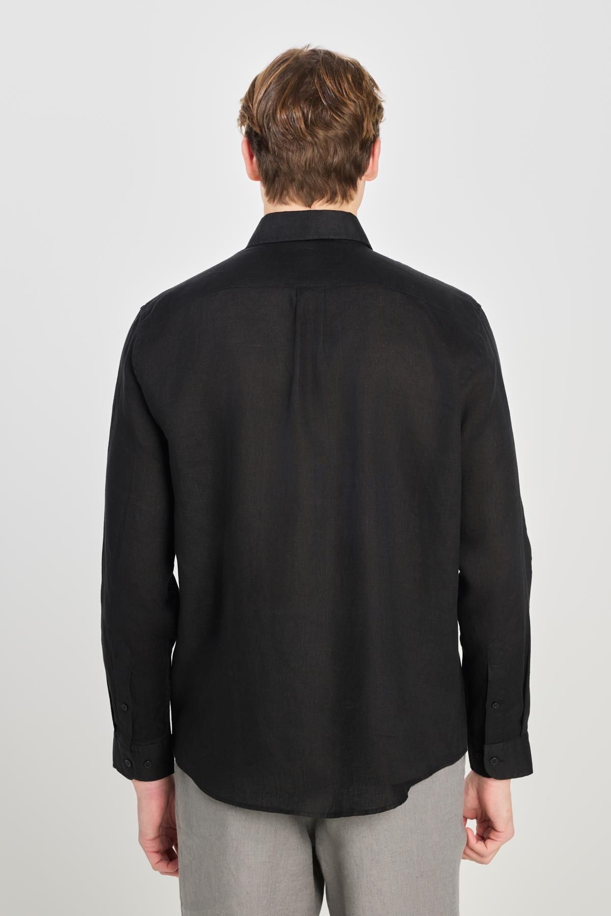 Lee-Regular Fit Black Kemeç 5