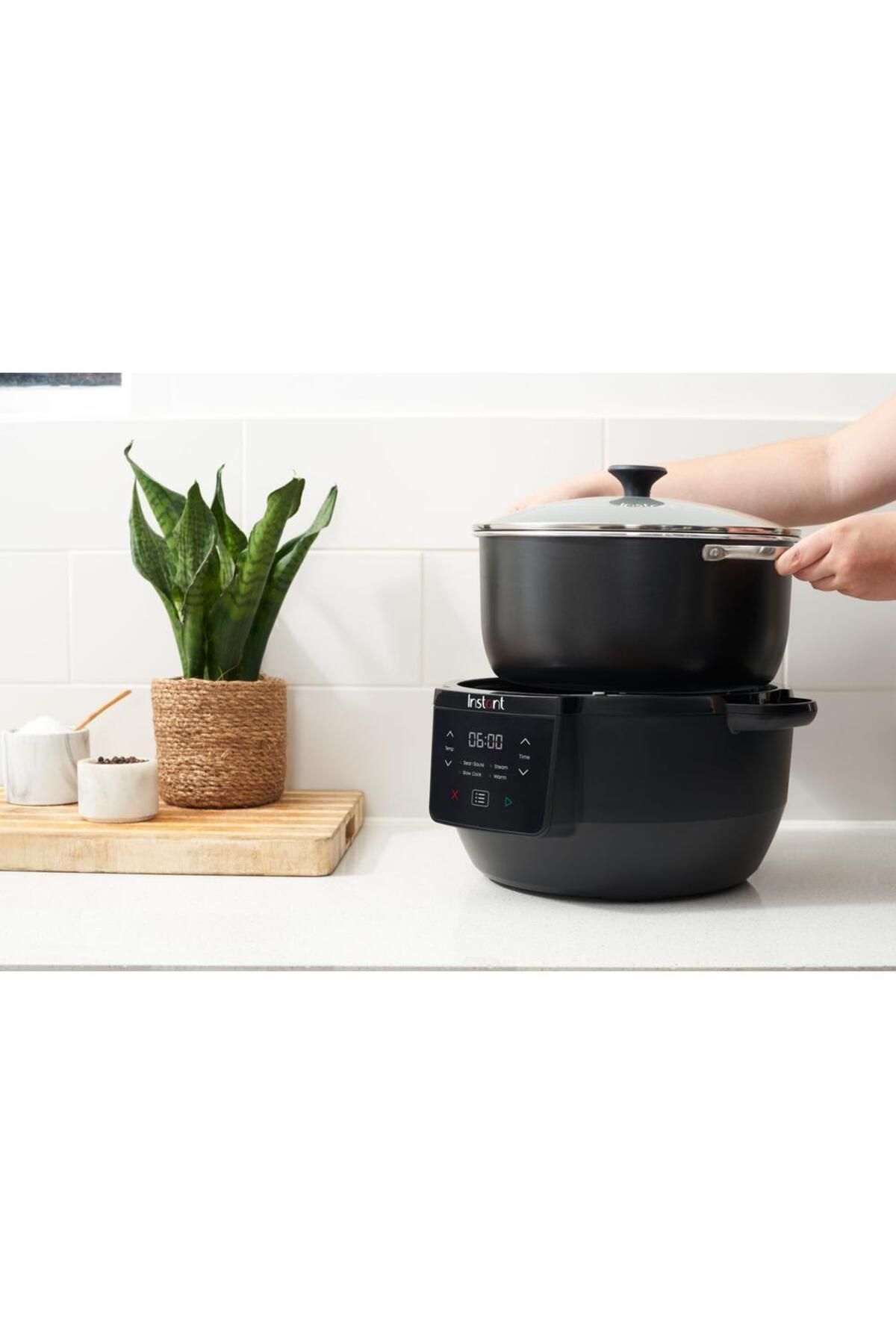 Instant Pot-Slow cooker Instant Pot Slow Cooker Superior 7L, 800 W, 4 functii in 1 (Negru) 3