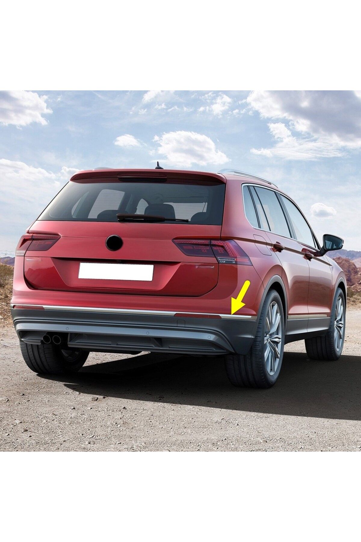 Bisra VW Tiguan 2016-2020 Arka Tampon Sağ Krom Çıta 5NA853842