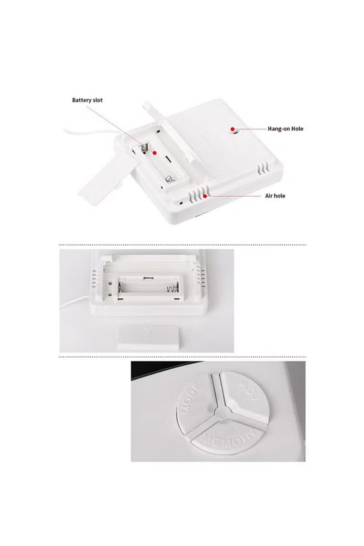 Primo Plus-Temperature And Humidity Meter White/Grey 4