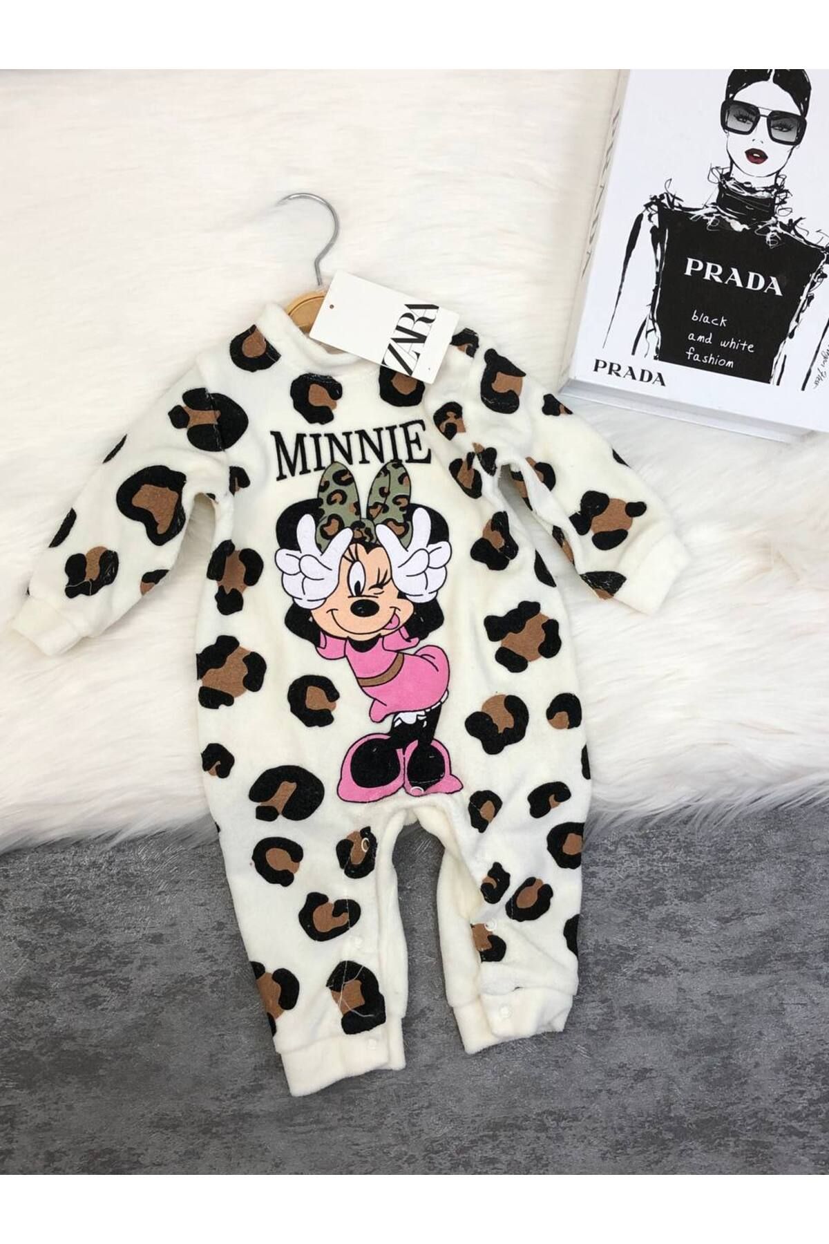Fox Moda-Printed Velvet Fabric Baby Rompers 6-24 Months 1