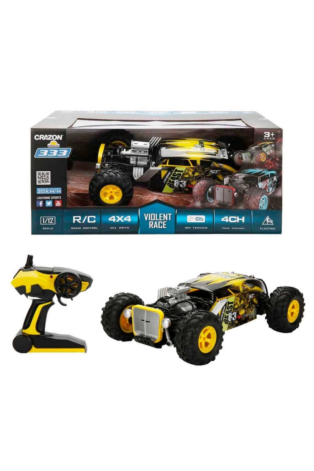 TimeStart 1:12 USB Şarjlı Uzaktan Kumandalı 4x4 Off Road Araba