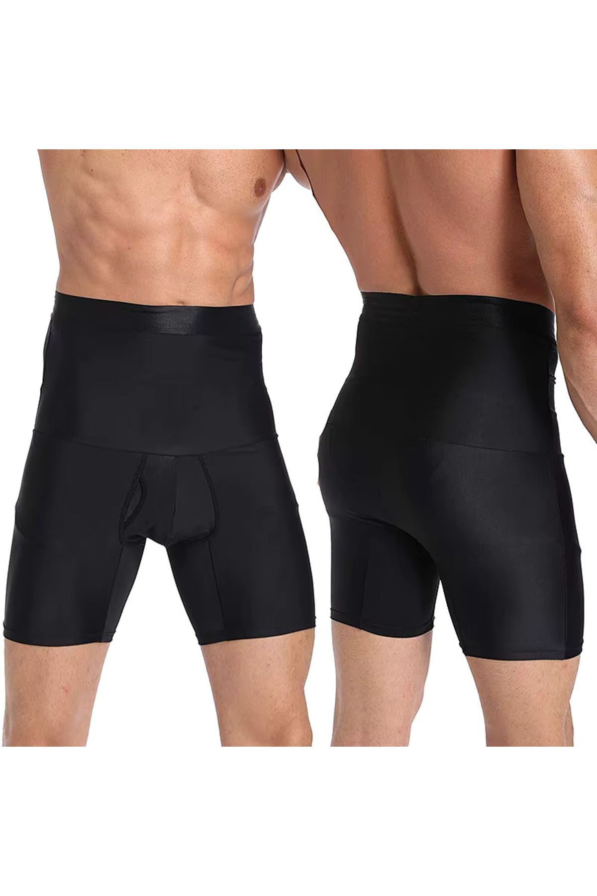 KAYOUBI-Men's Corset Belly Waist Flattening Slimming Shaper Firming Corset Panties Boxer Corset 5