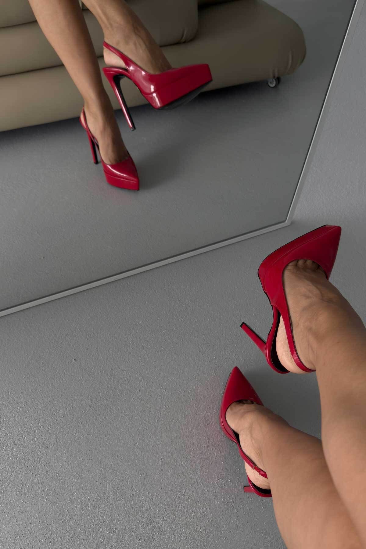 AYAKKABI PRENSİ-Flex Red Patent Leather 5