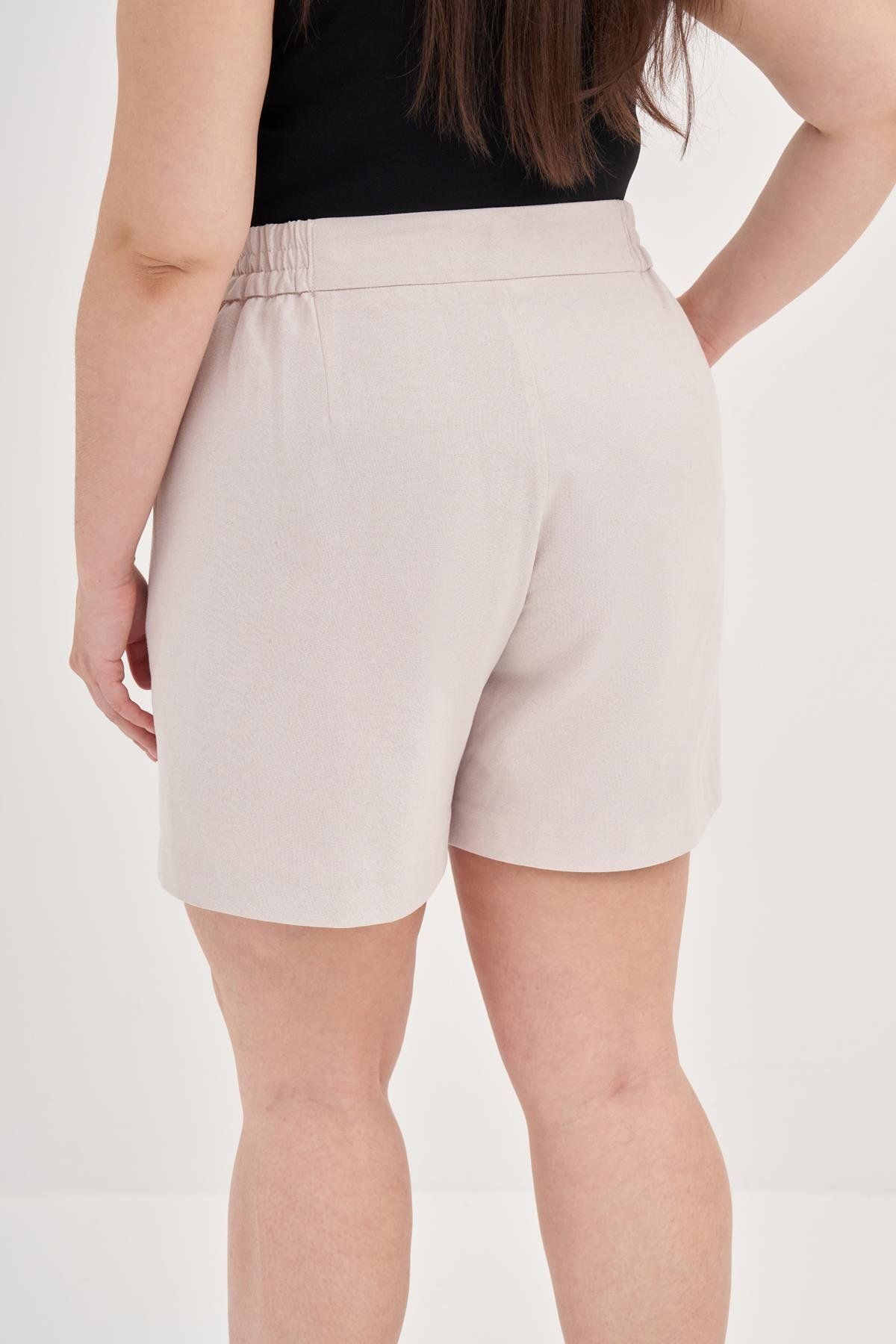 MYLİNE-Linen Shorts 6