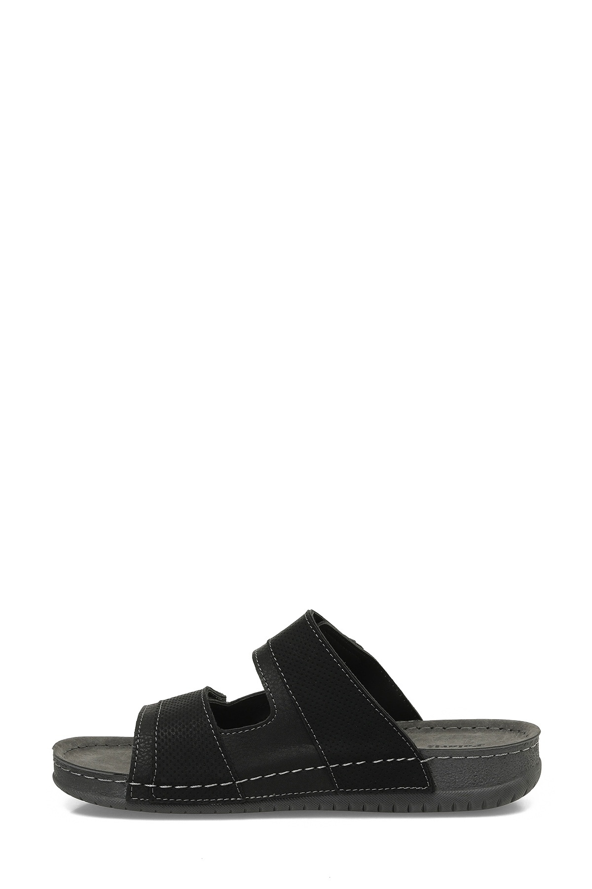 Polaris-408037.M5FX Schwarze Herrenhausschuhe 3
