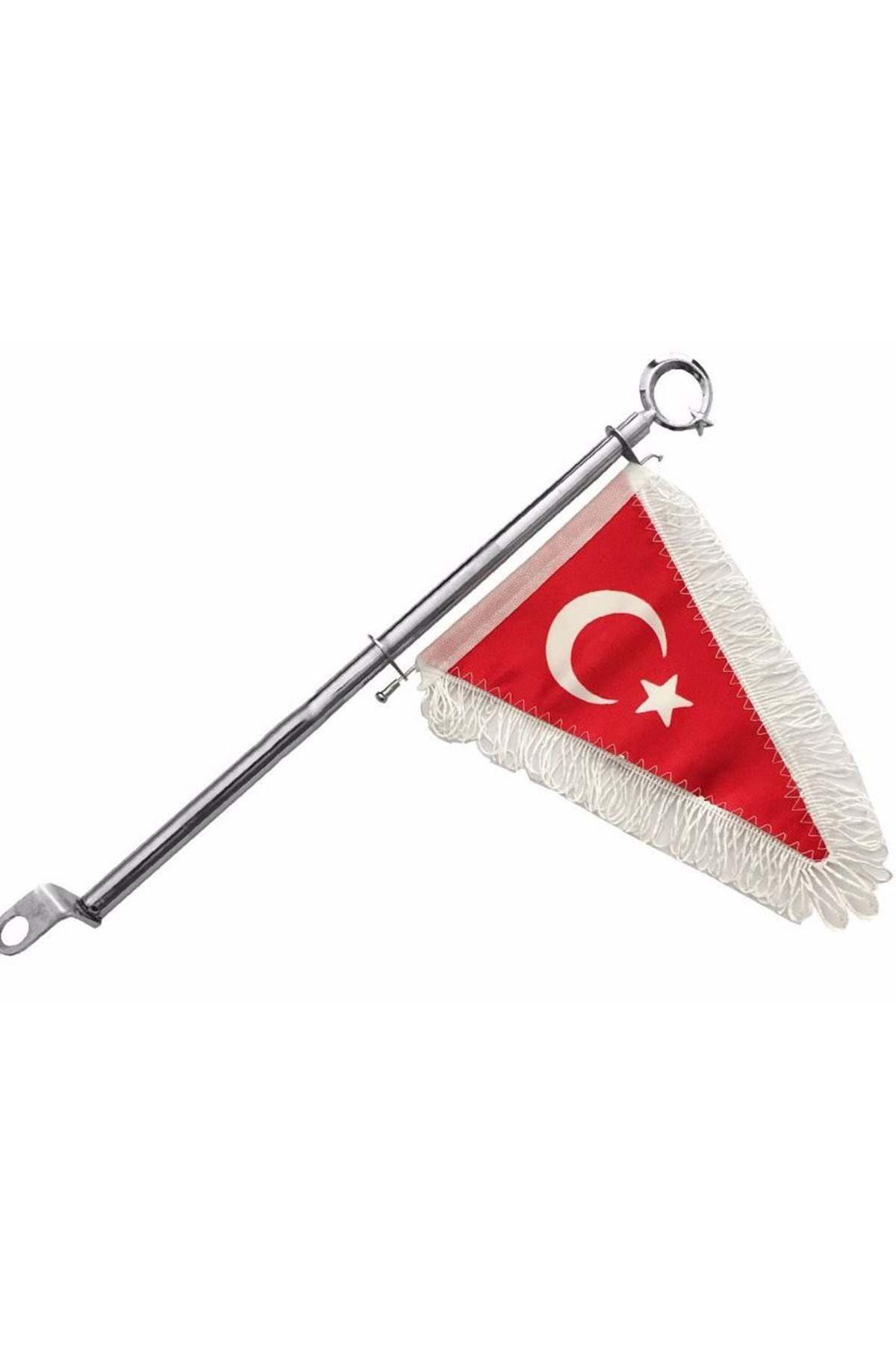 Yerli MAKAM BAYRAĞI BEYAZ 35CM