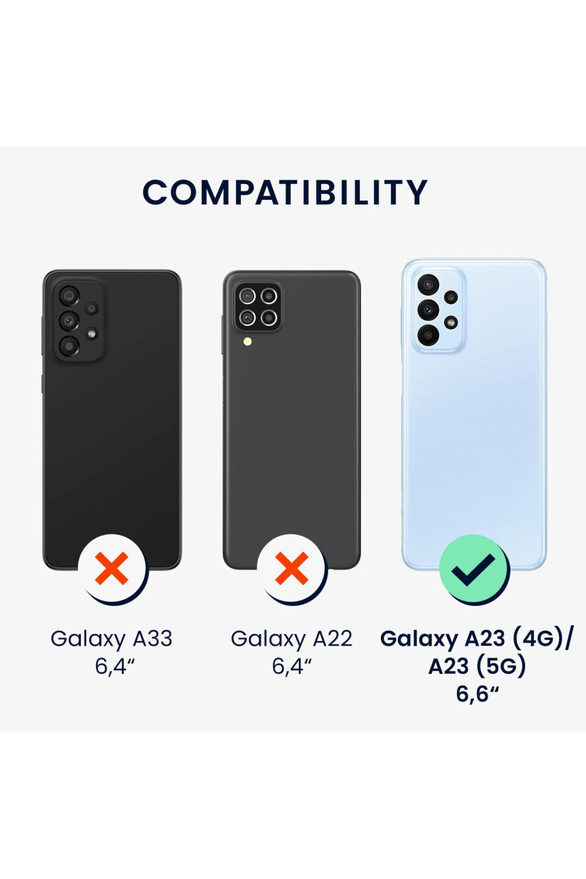 KWmobile-Case For Samsung Galaxy A23, Silicone, Green, 57829.171 6