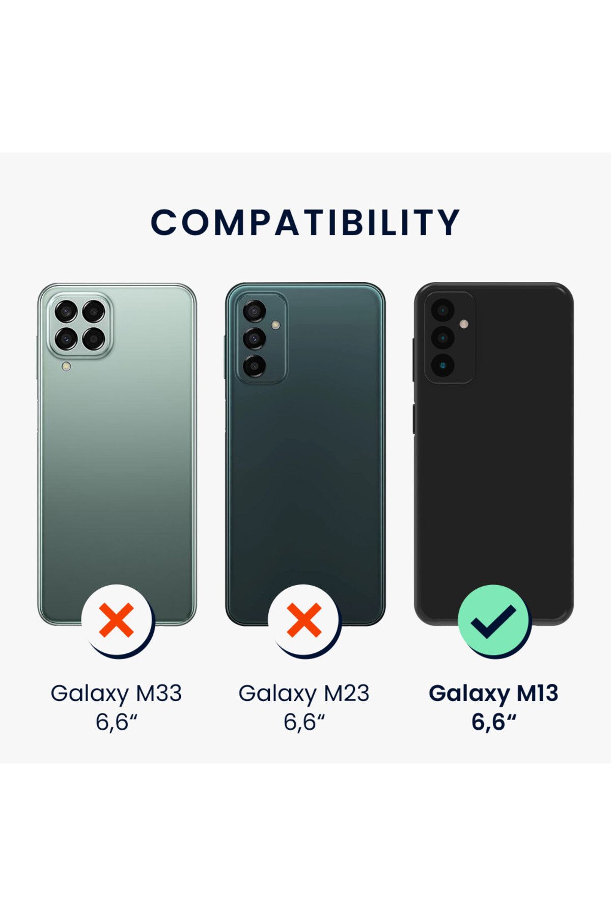 KWmobile-Carcasă pentru Samsung Galaxy M13, silicon, albastră, 59740.64 6