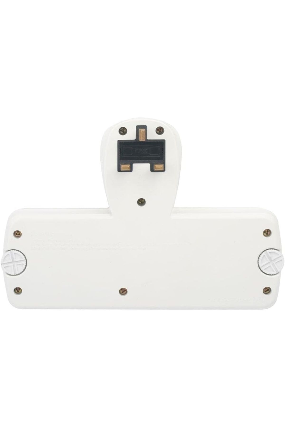 Terminatör-Terminator 3-Way Universal T-Socket Adapter with Switches, Indicators, 13A Plug & Shutter 3