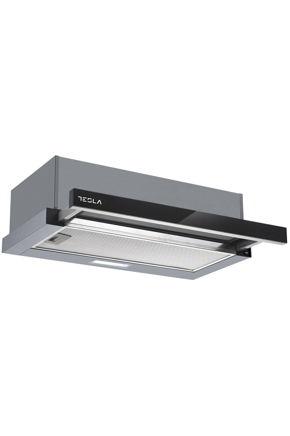 OEM Hota Incorporabila Telescopica Tesla ,60cm2 Trepte, 350m3/h, Led 2w, 2 Motoare, Inox/sticla - One Size