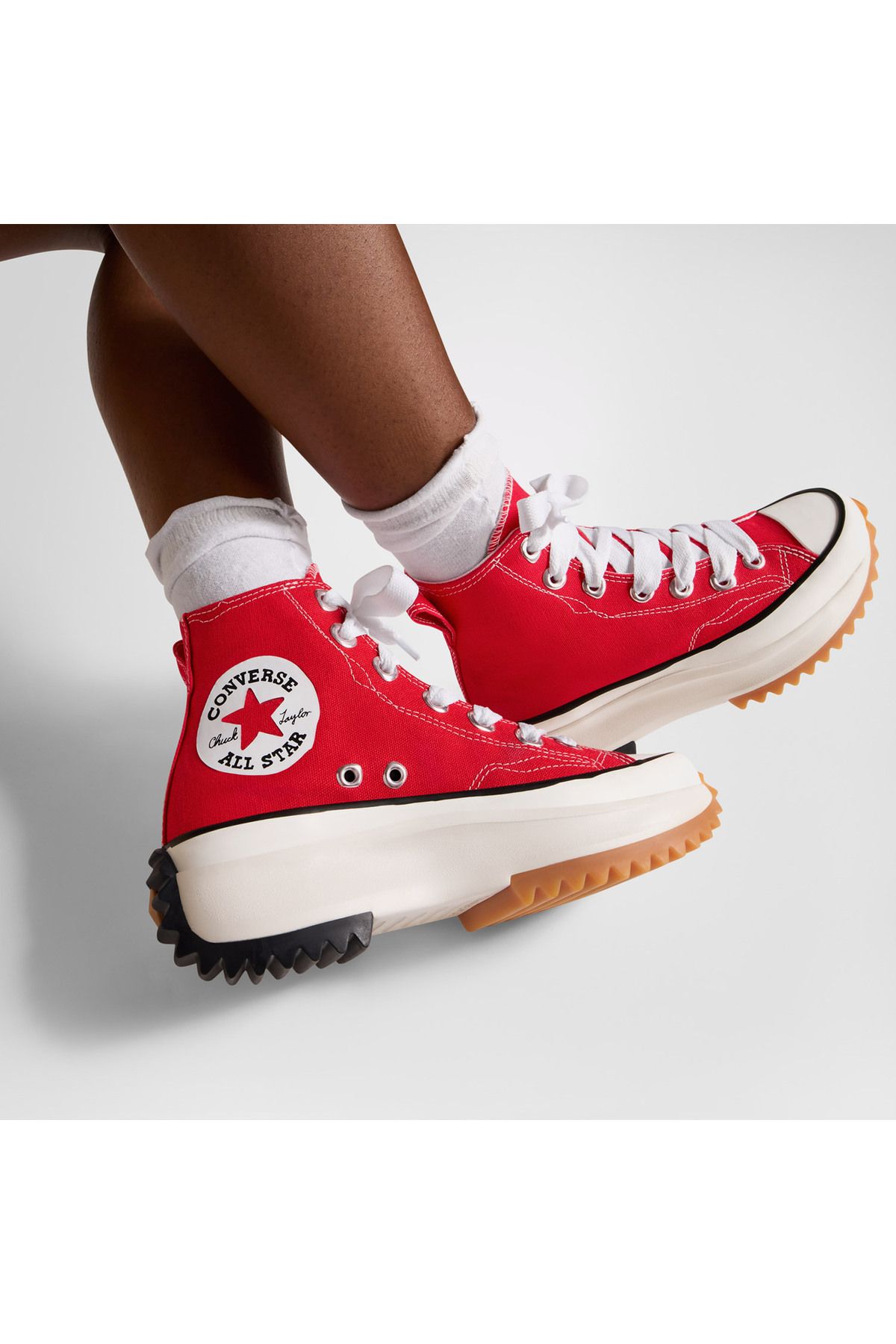 اسنیکر مردانه و زنانه کفش ورزشی پلت فرم قرمز یونیسکس را رانینگ کنید Converse