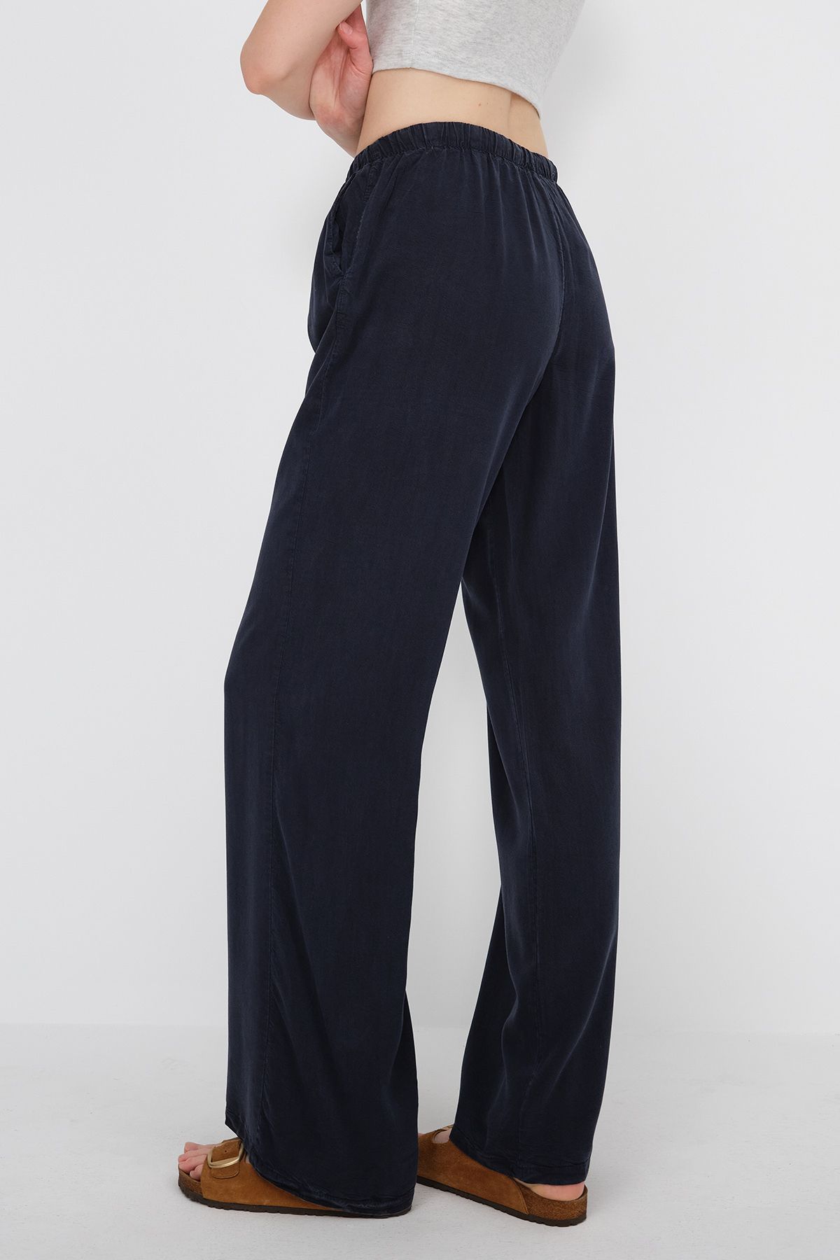 Addax-Elastic Waist Trousers Pn5424 5
