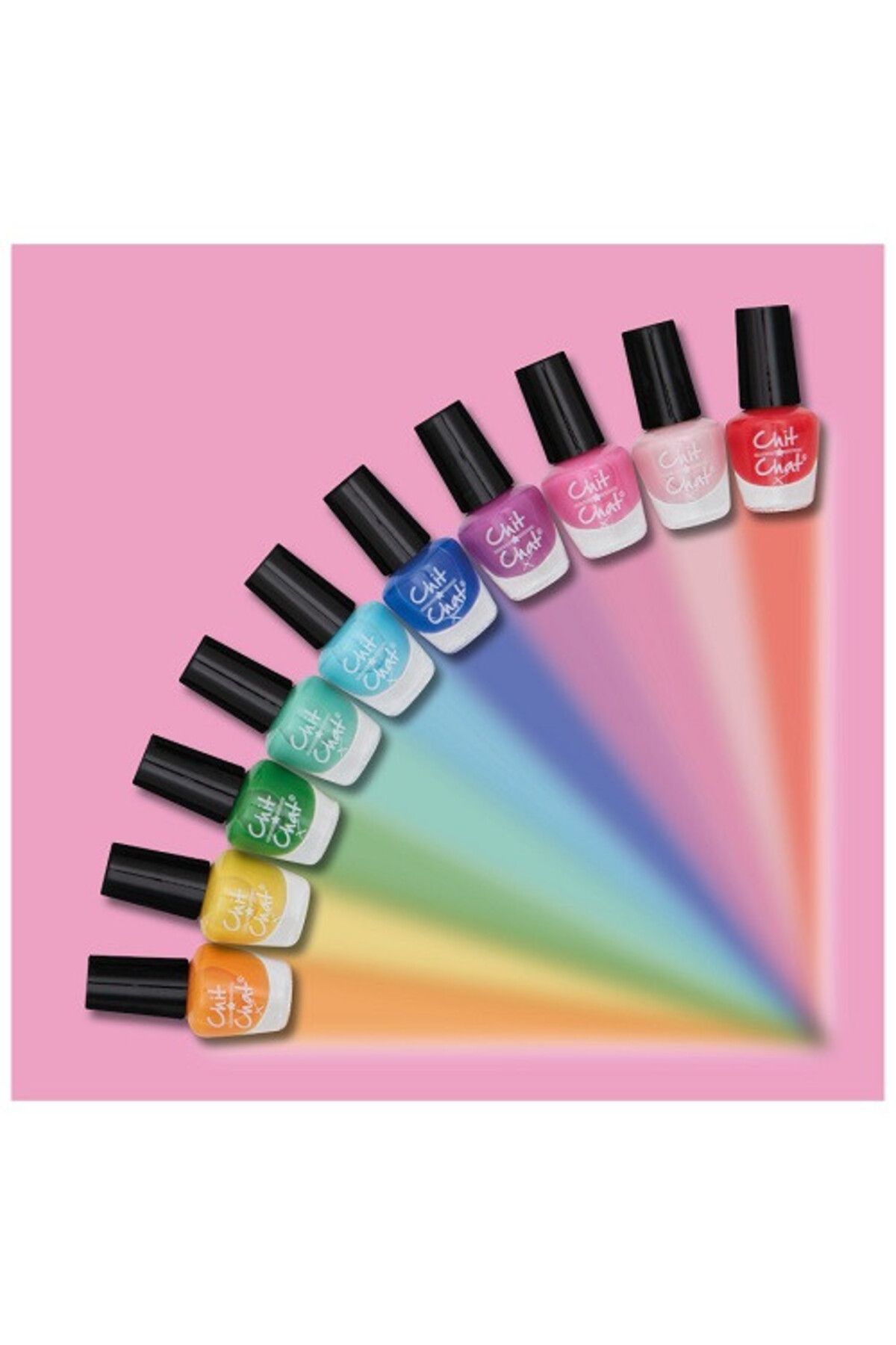 TECHNIC-Σετ 10 oje si strasuri de unghii, Chit Chat, Color Wheel, Vegan, 35 ml 3
