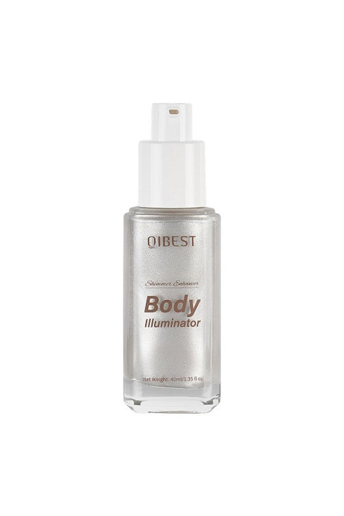 QIBEST-Liquid Highlighter for Face and Body, Body Shimmer Glow, 01, 40 ml 2