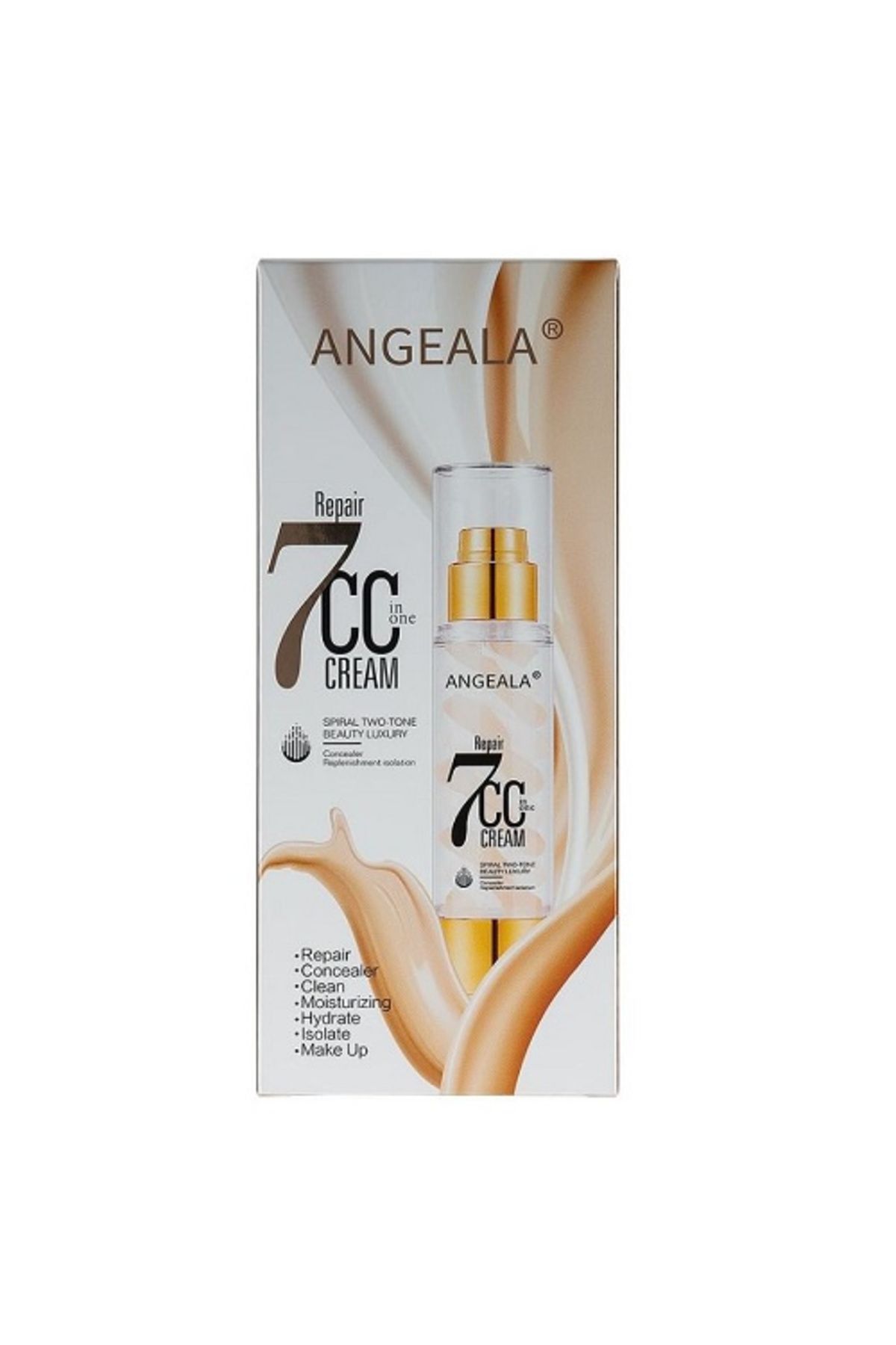 Angeala-Fond de ten CC Cream, pentru toate tipurile de ten, Angeala, 50 g 2