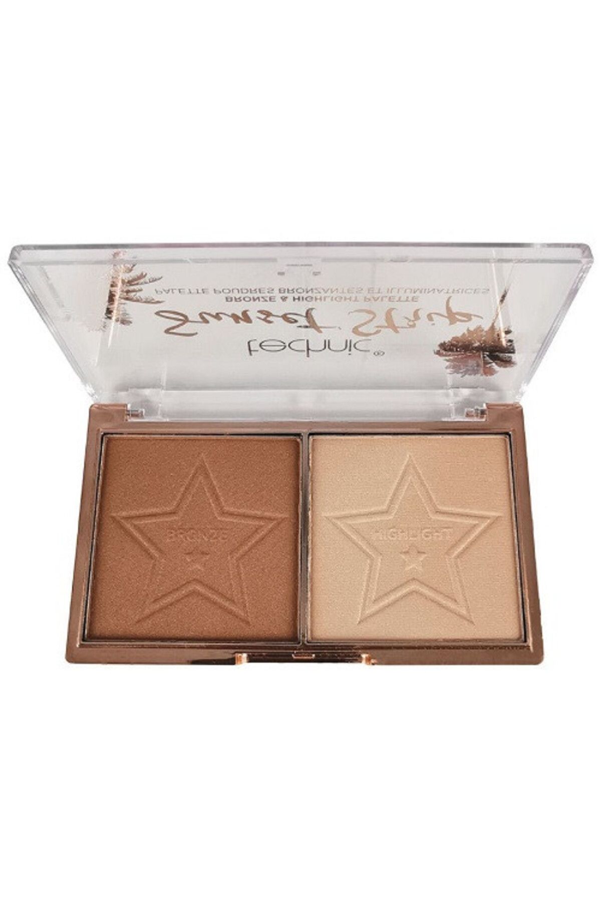 TECHNIC Paleta Bronzanta, Technic, Sunset Strip, Bronzer Si Iluminator, Vegan, 12 G - One Size