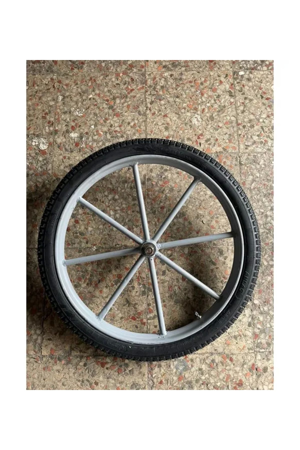 YNT İthalat Seyyar Tezgah / Araba Tekerleği 50 Cm - Borulu Jant (jant Boyu:40 Cm)