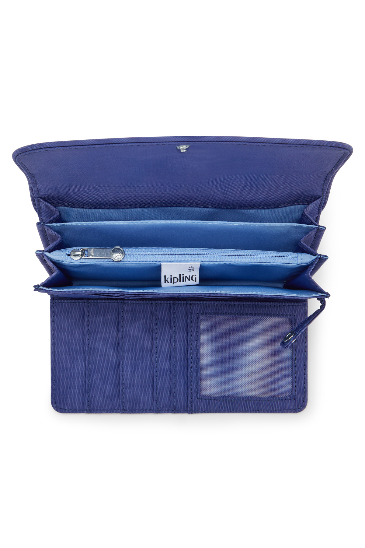 Kipling-Money Land, Large Female Wallet Ocean Blue 3