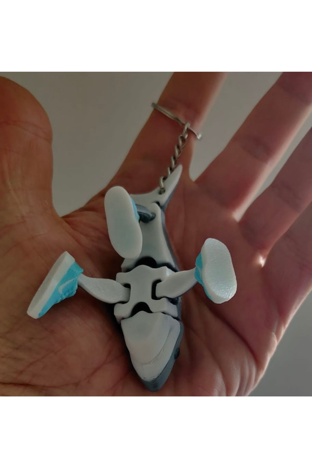 Handmade-Tralalero Tralala Tung Tung Sahur Keychain - Brainrot Keychain - 8 cm 4