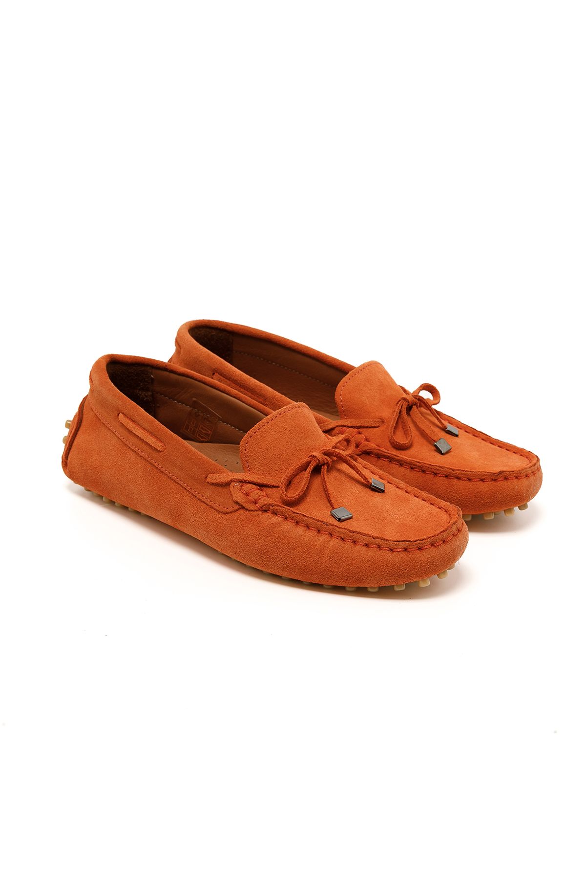John May-Women / Girls Sneaker (Casual) Rc-25Y-058-R1822 John May Orange Suede 3