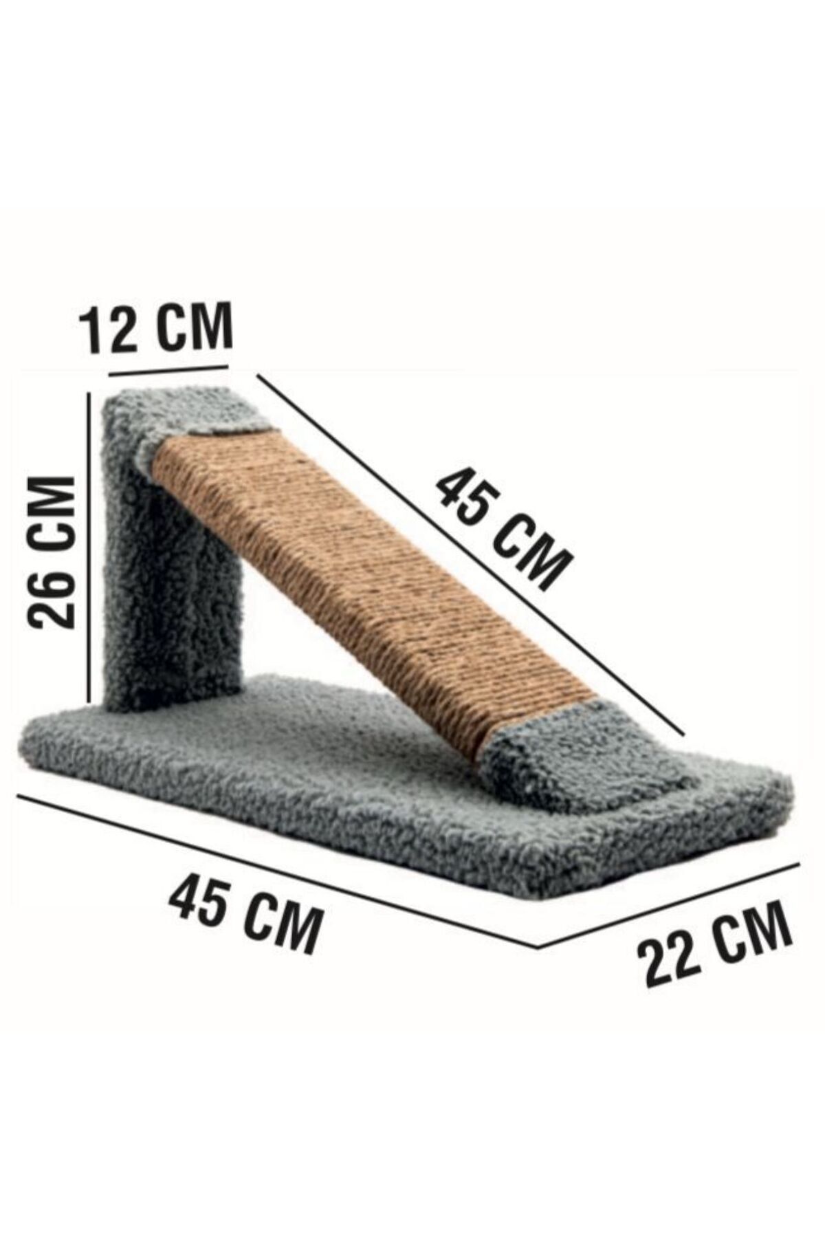 Chuchi Store Lüks Kedi Tırmalama Rampası, Kedi Oyuncağı, Kedi Aksesuarı, Pet Shop Ürünleri