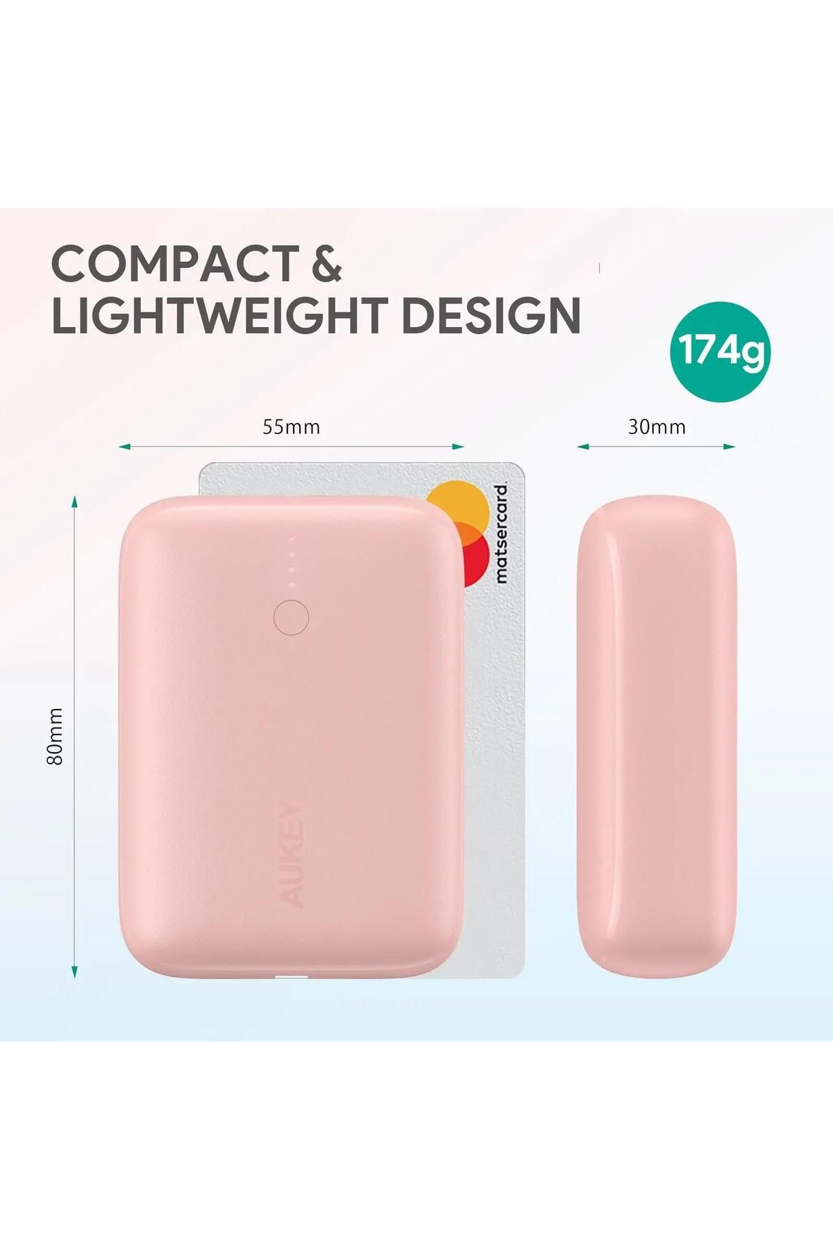 AUKEY-Power Bank 10000mAh Pink PB-N83S PINK 3