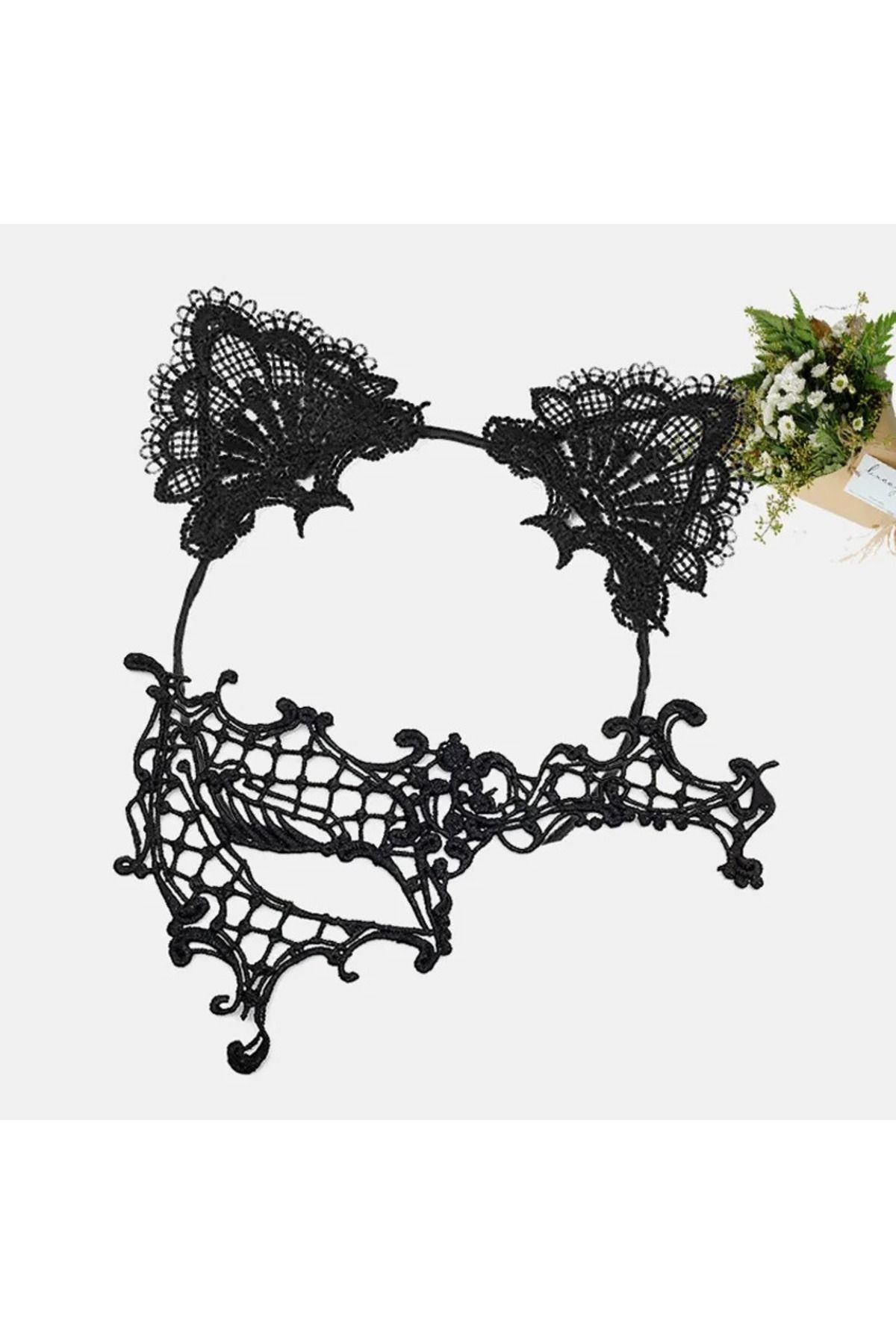 BilfolD-Black Lace Mask and Ear Crown Set No 13 2