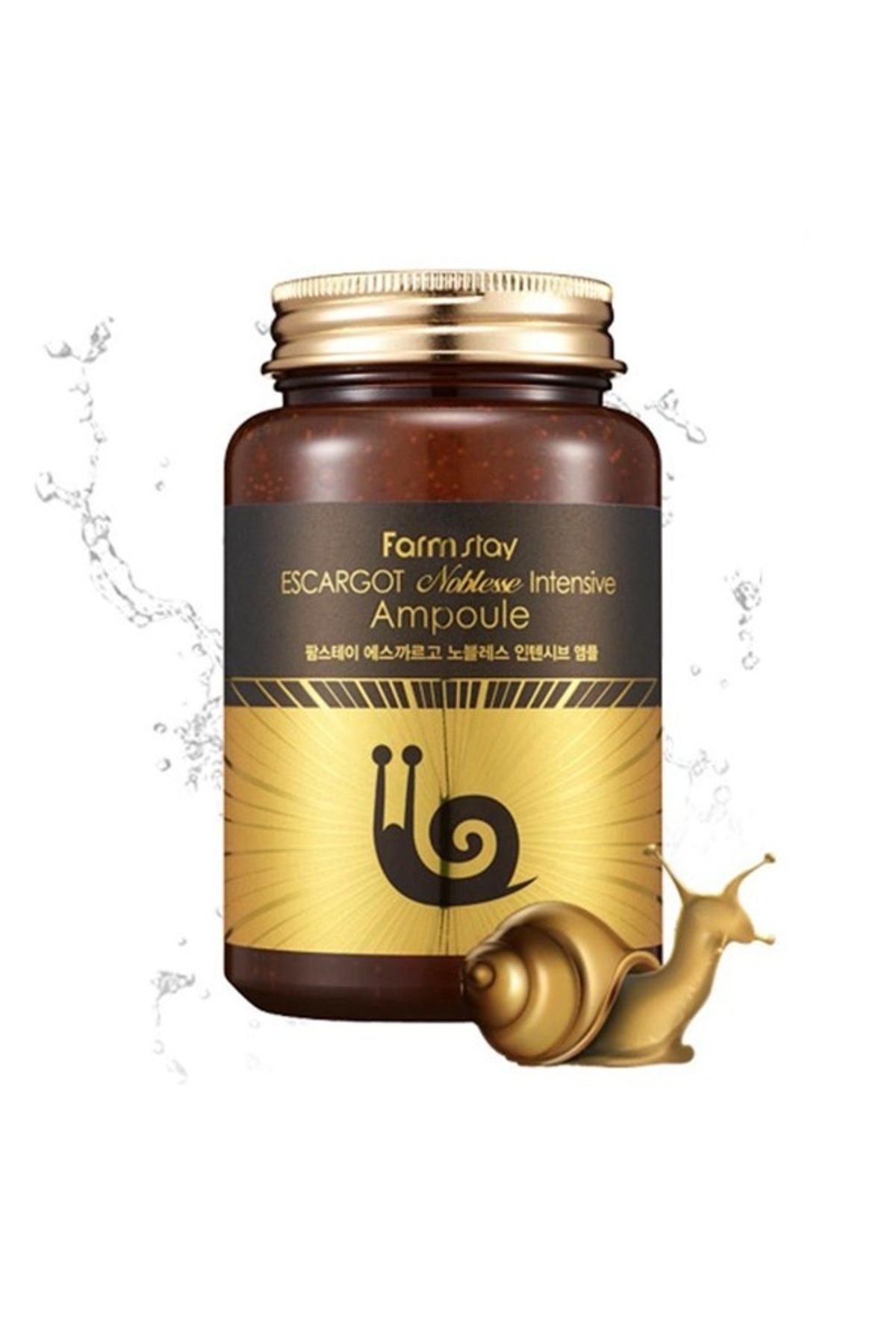 Fruit Of The Wokali Ser Intens Reparator Pentru Ten, Cu Extract Din Melc, Farm Story, Escargot Ampoule, 250 Ml - One Size
